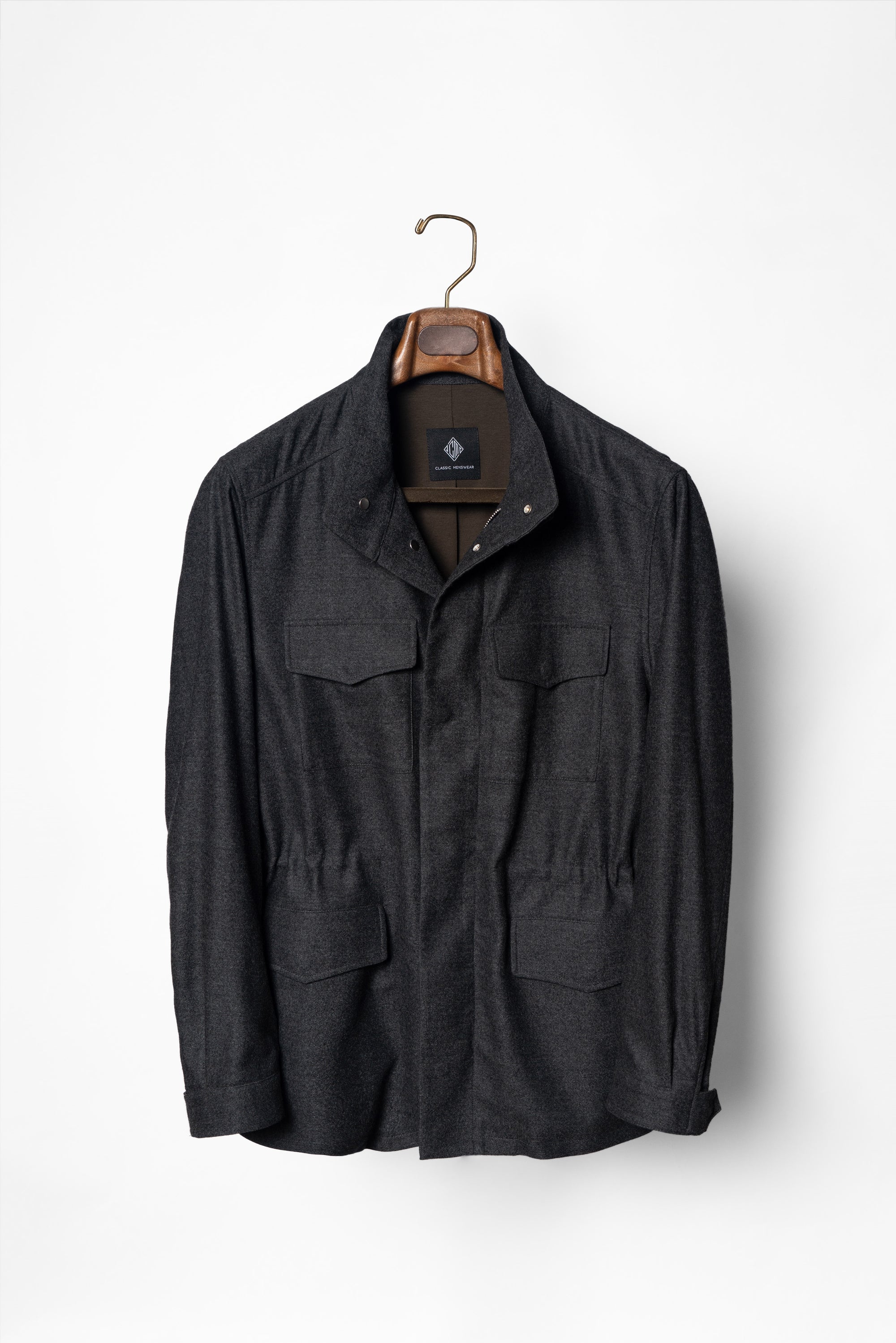 MTO Charcoal Wool M65 Jacket #444