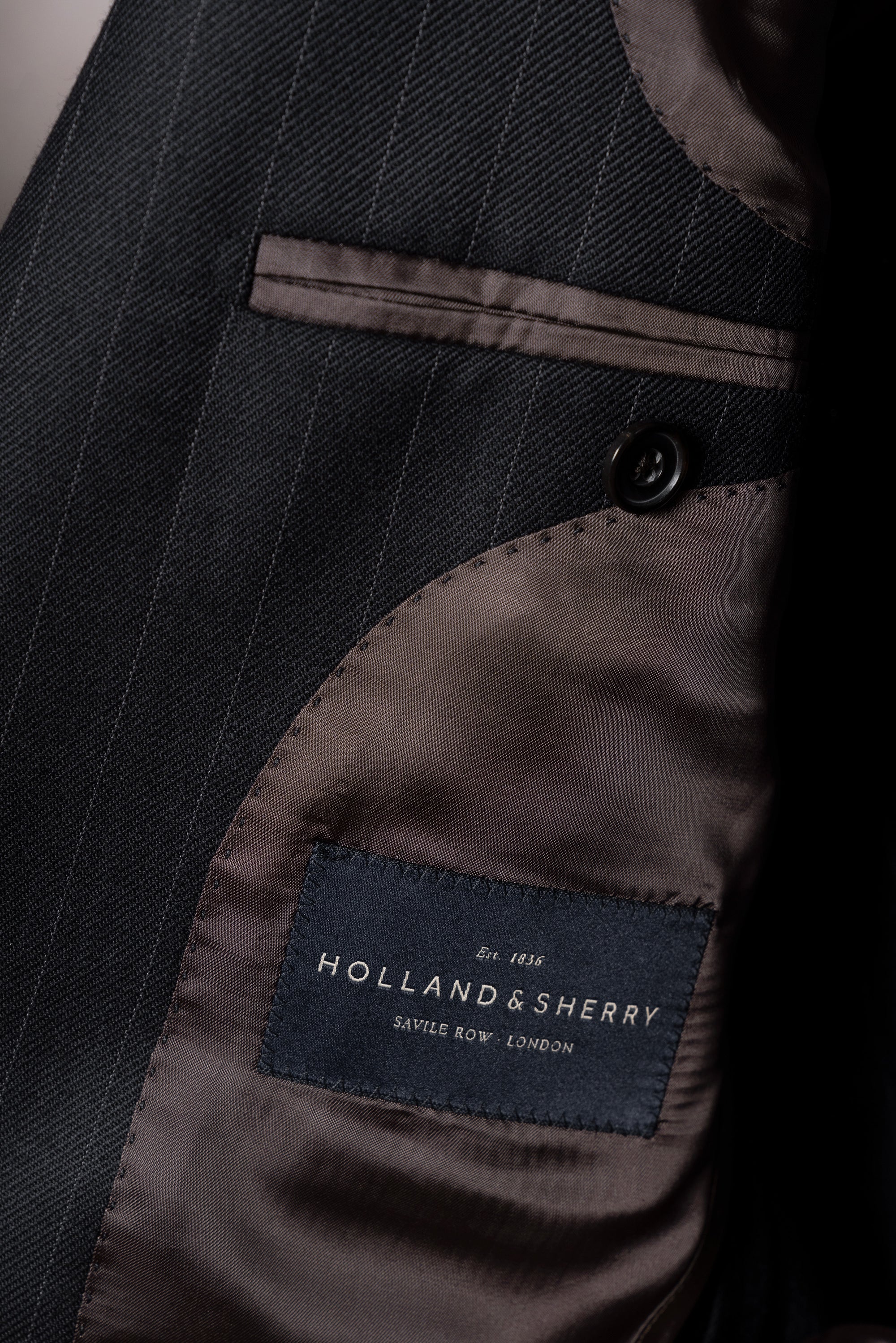 MTO Navy Pinstripe Heavyweight Wool Suit #174