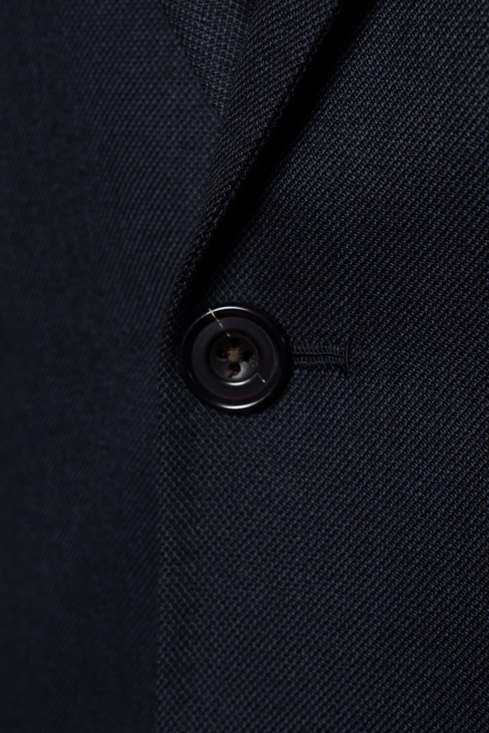 MTO Navy Sharkskin Heavyweight Wool Suit #175