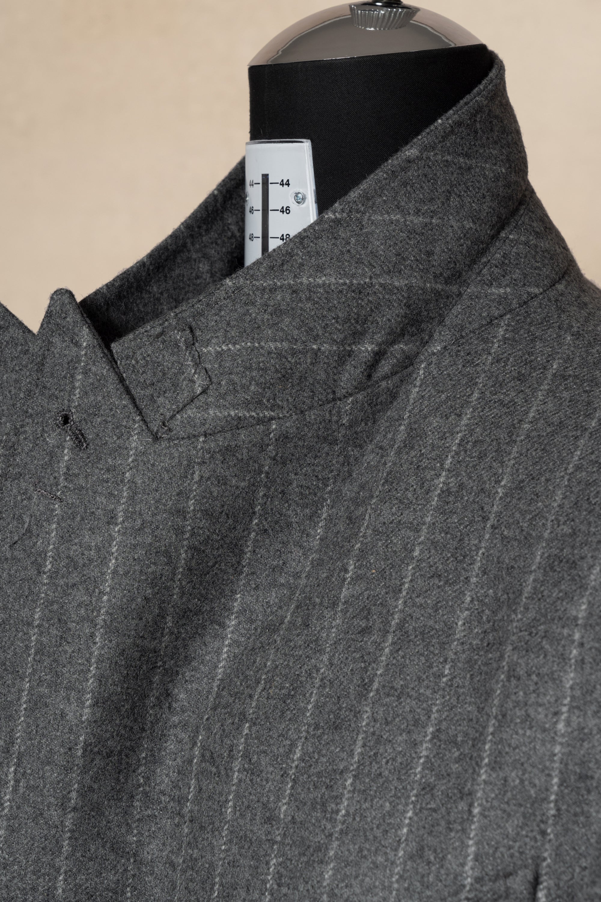 Grey Chalk Stripe Flannel Suit #134