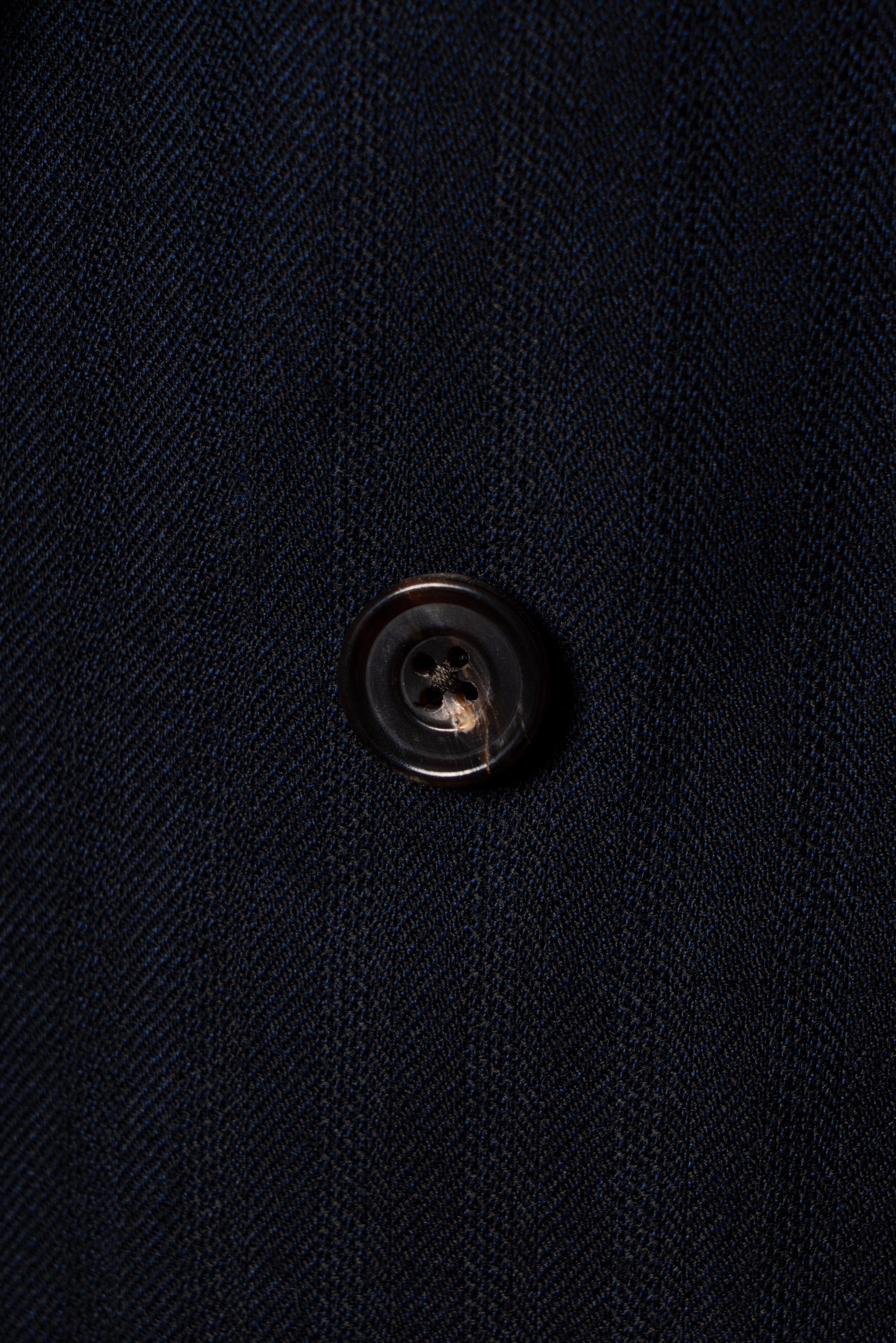 MTO Navy Herringbone Wool Suit #387