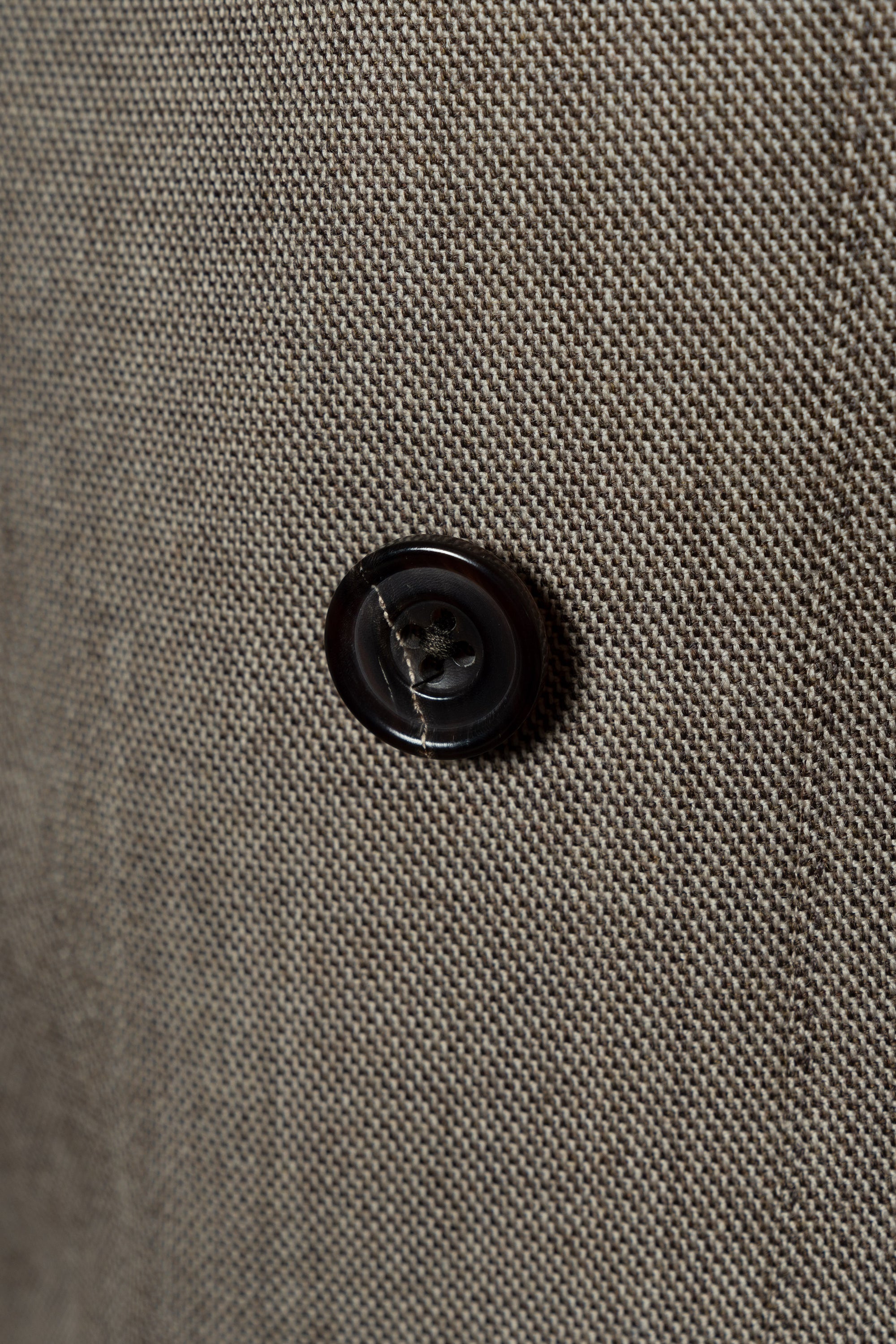 MTO Khaki Sharkskin Wool Suit #173