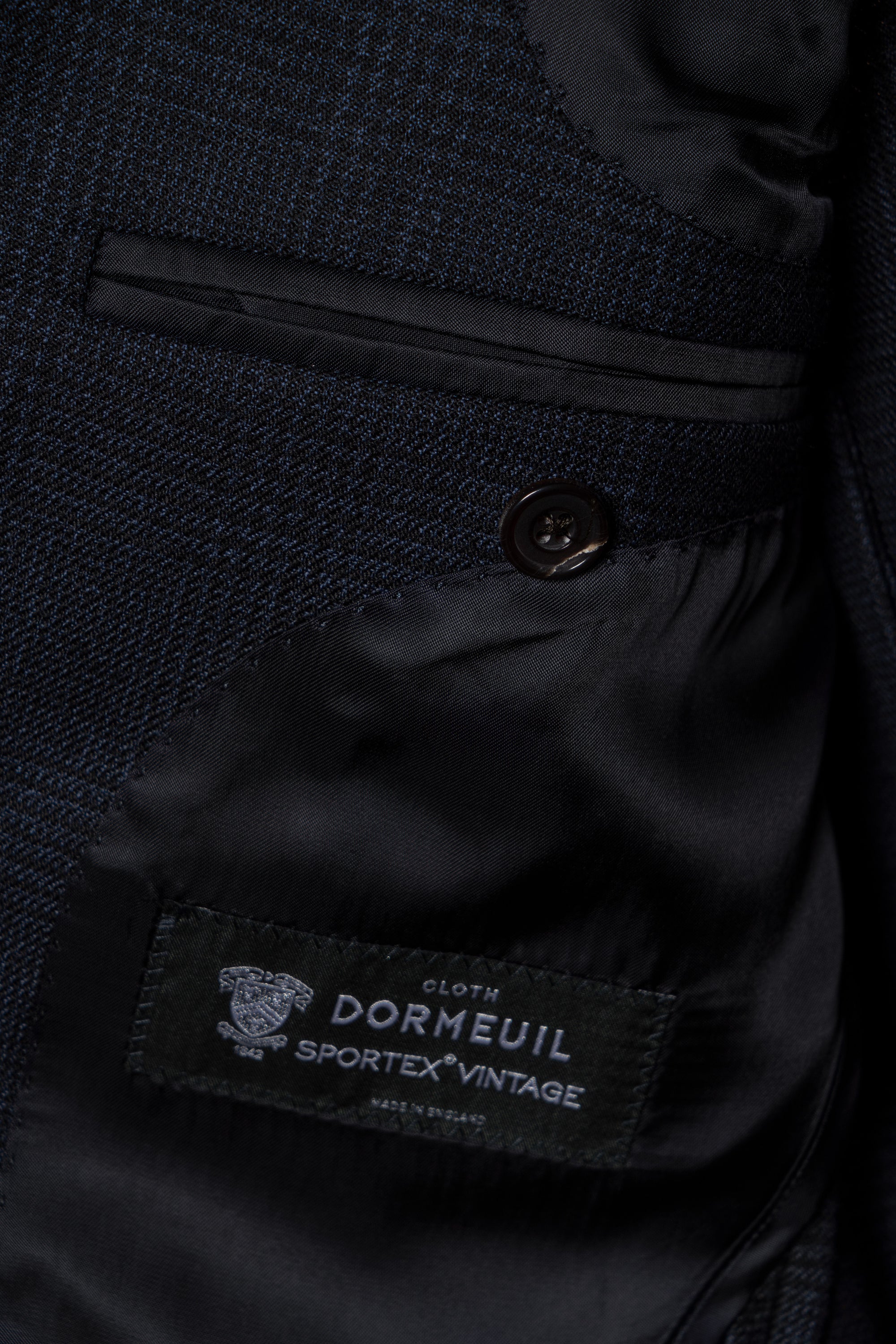MTO Navy Glen Check Wool Suit #390