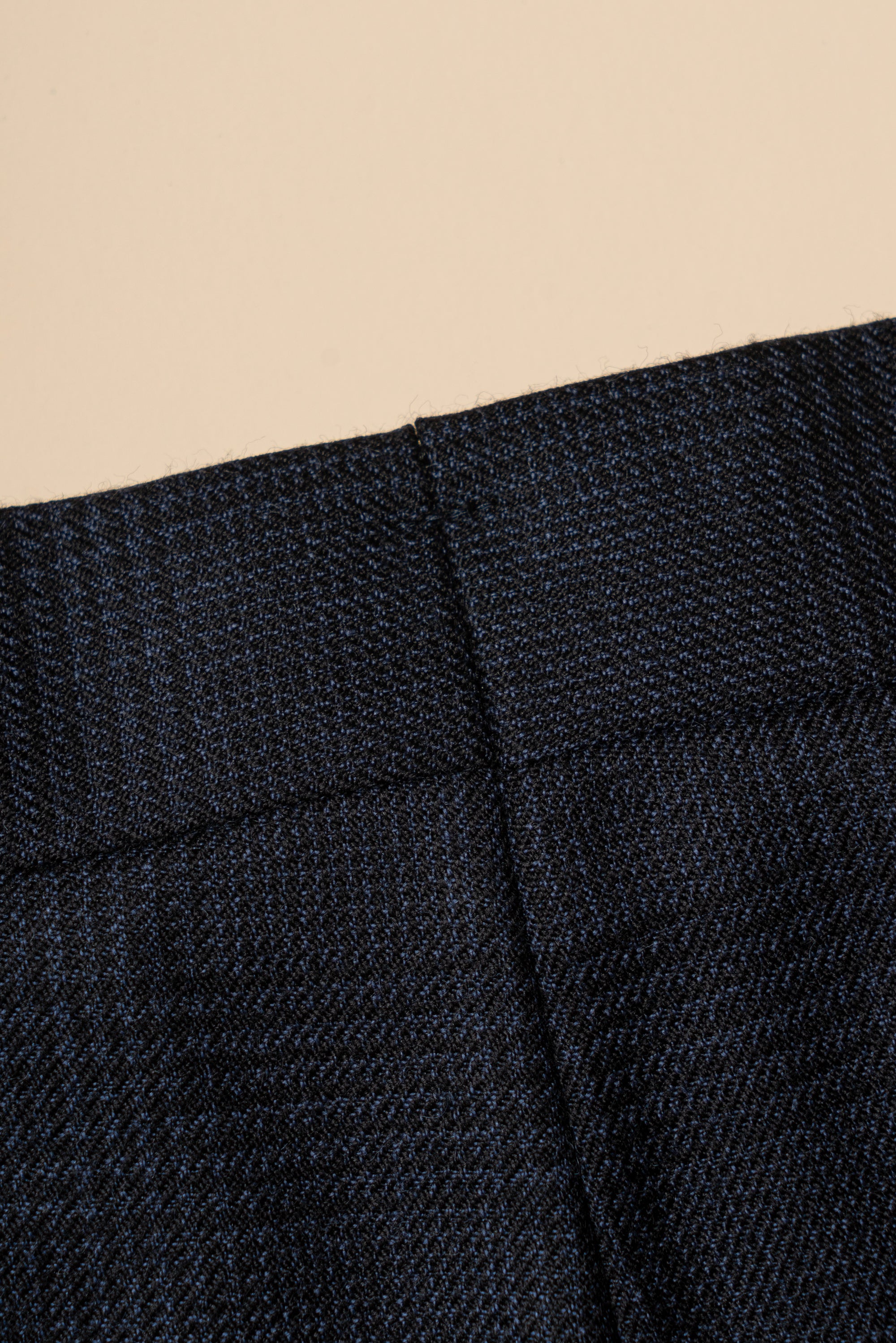 MTO Navy Glen Check Wool Suit #390