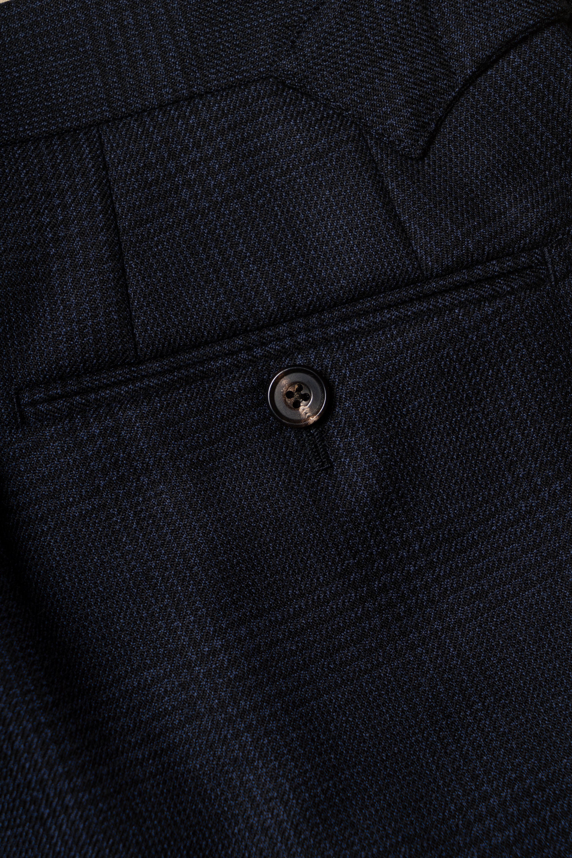 MTO Navy Glen Check Wool Suit #390