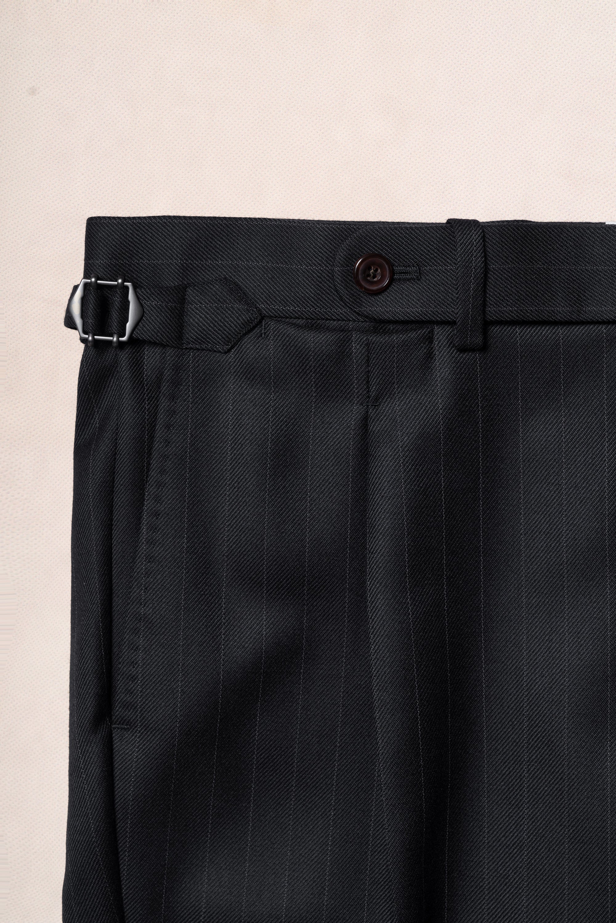 MTO Navy Pinstripe Heavyweight Wool Suit #174