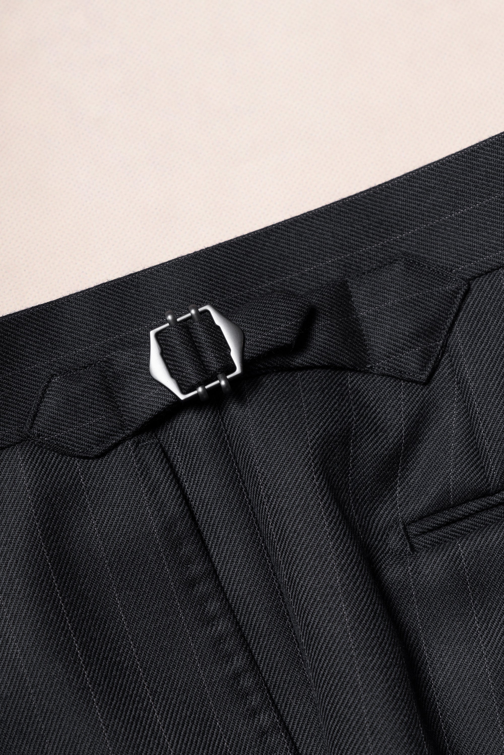 MTO Navy Pinstripe Heavyweight Wool Suit #174