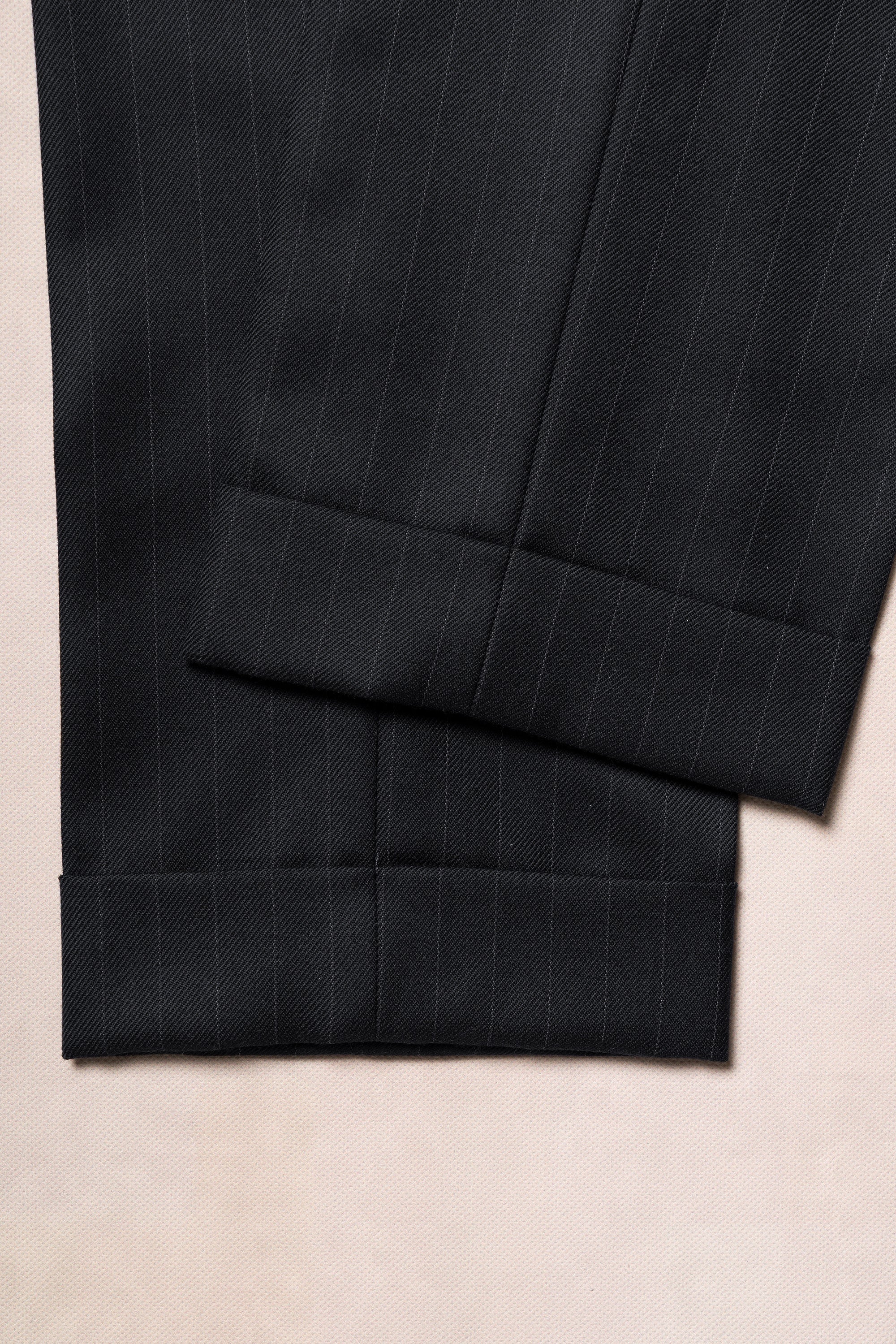 MTO Navy Pinstripe Heavyweight Wool Suit #174