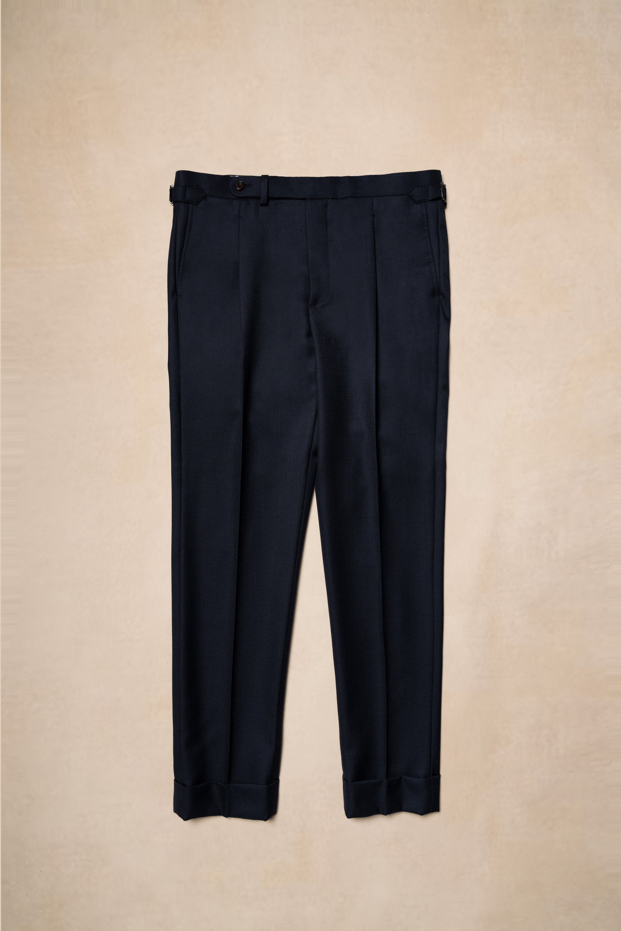 MTO Navy Sharkskin Heavyweight Wool Suit #175