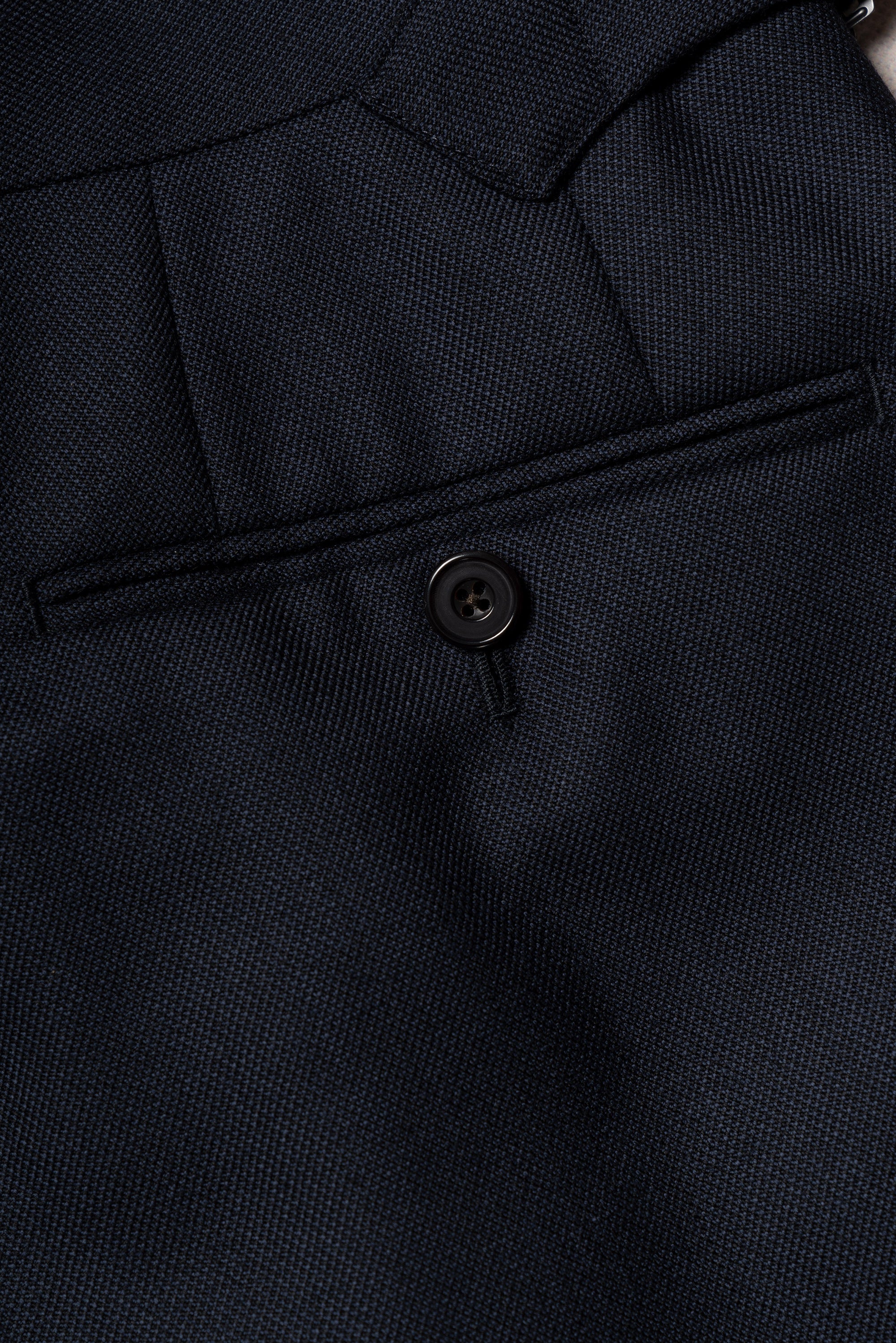 MTO Navy Sharkskin Heavyweight Wool Suit #175