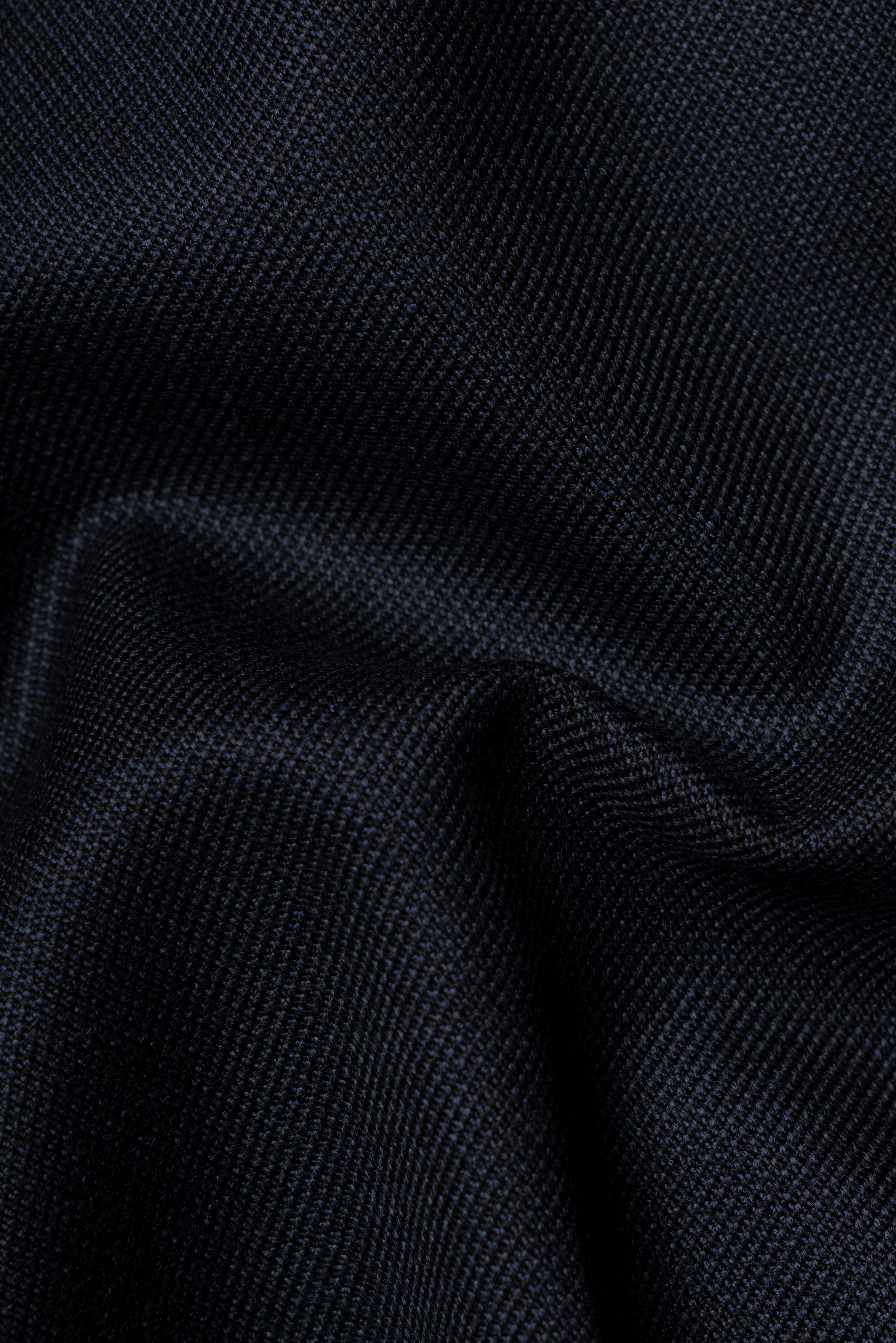 MTO Navy Sharkskin Heavyweight Wool Suit #175