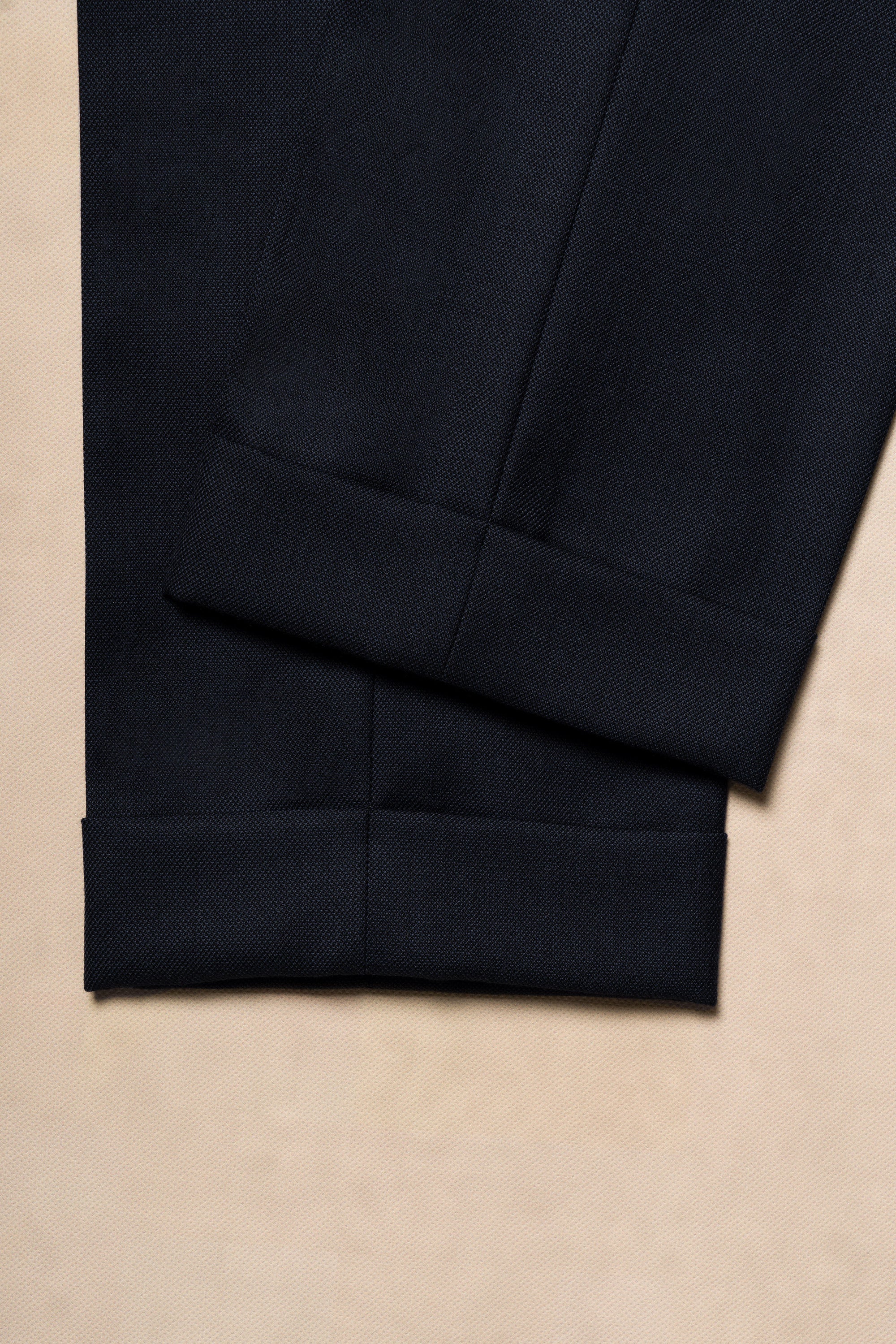 MTO Navy Sharkskin Heavyweight Wool Suit #175