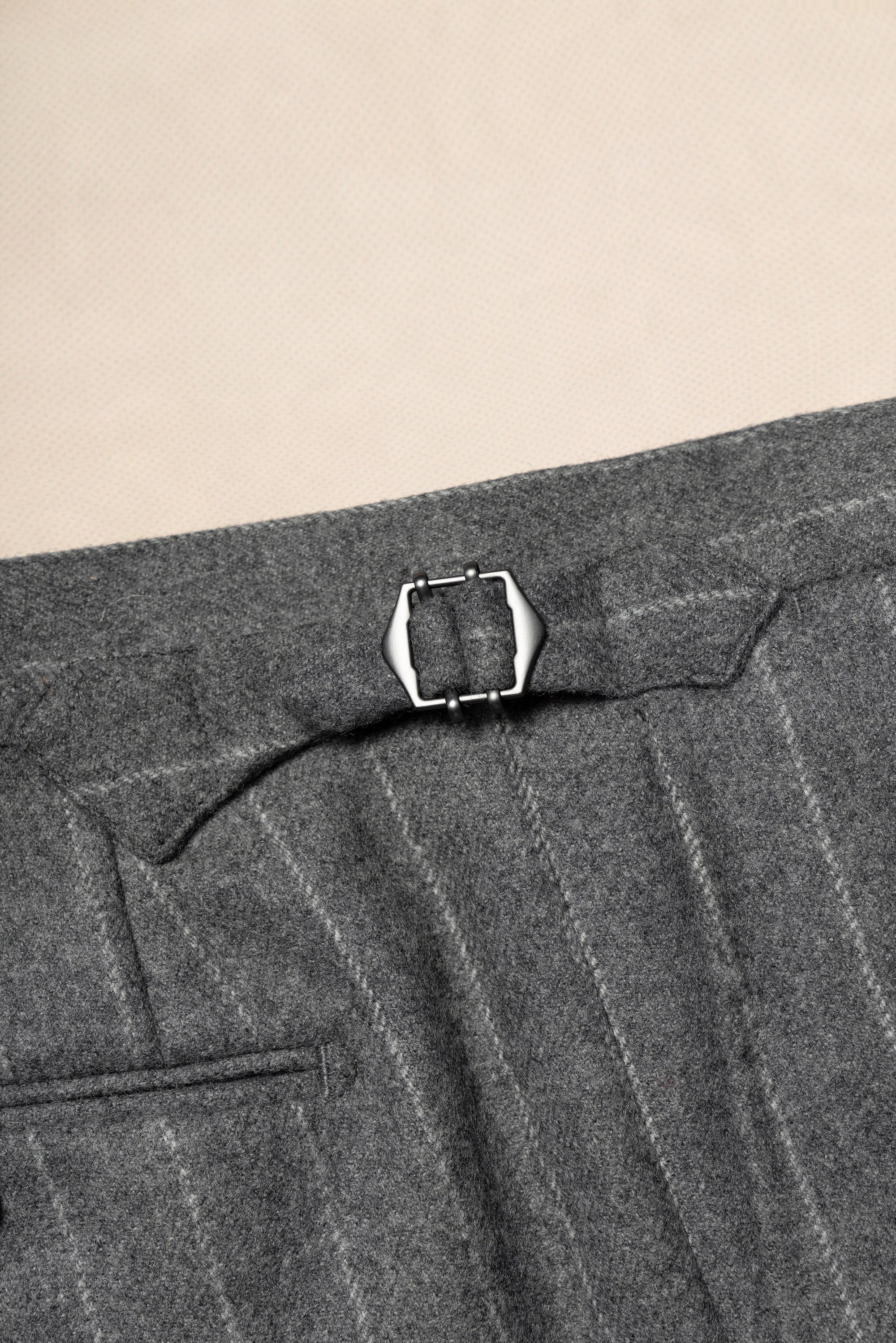 Grey Chalk Stripe Flannel Suit #134