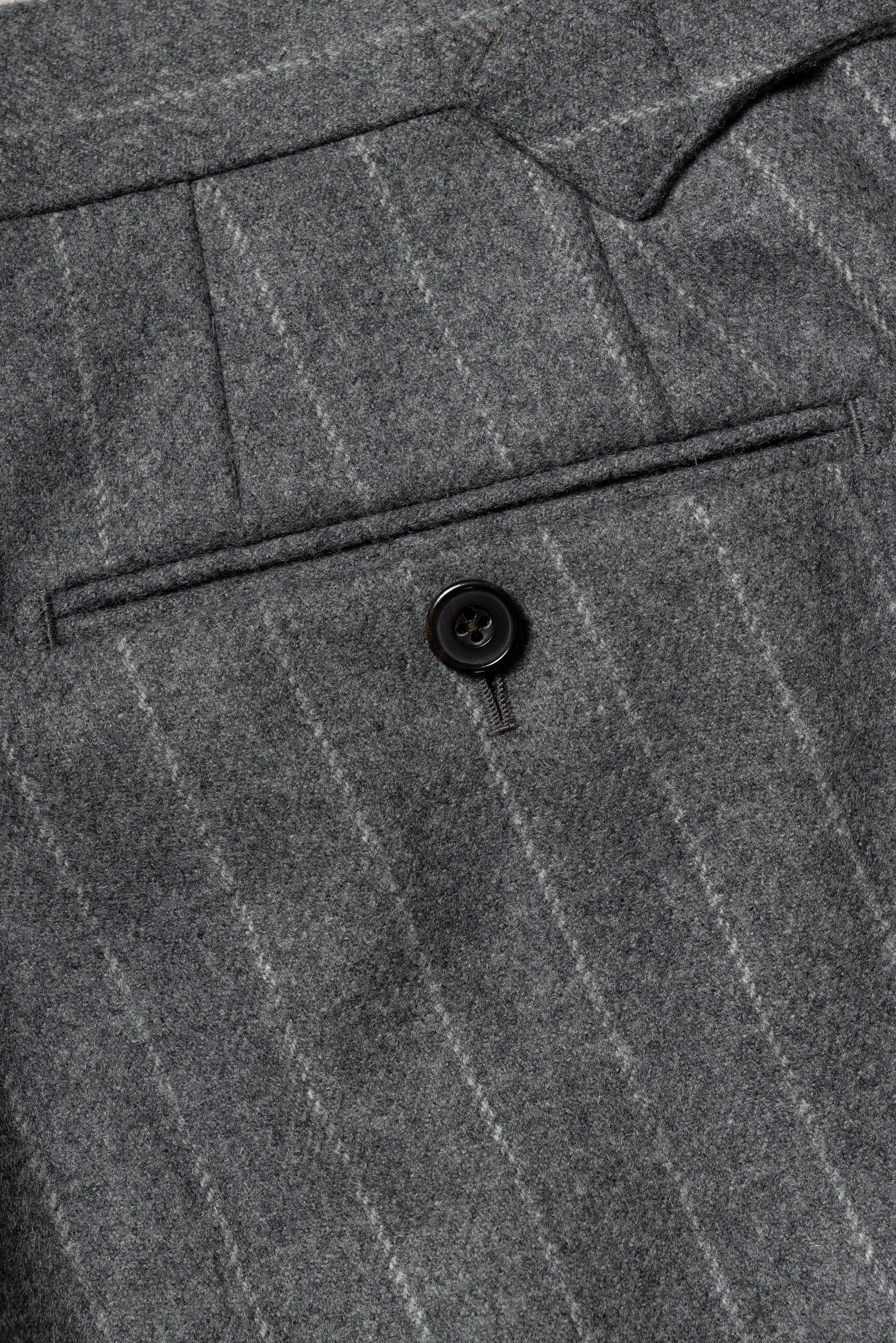 Grey Chalk Stripe Flannel Suit #134