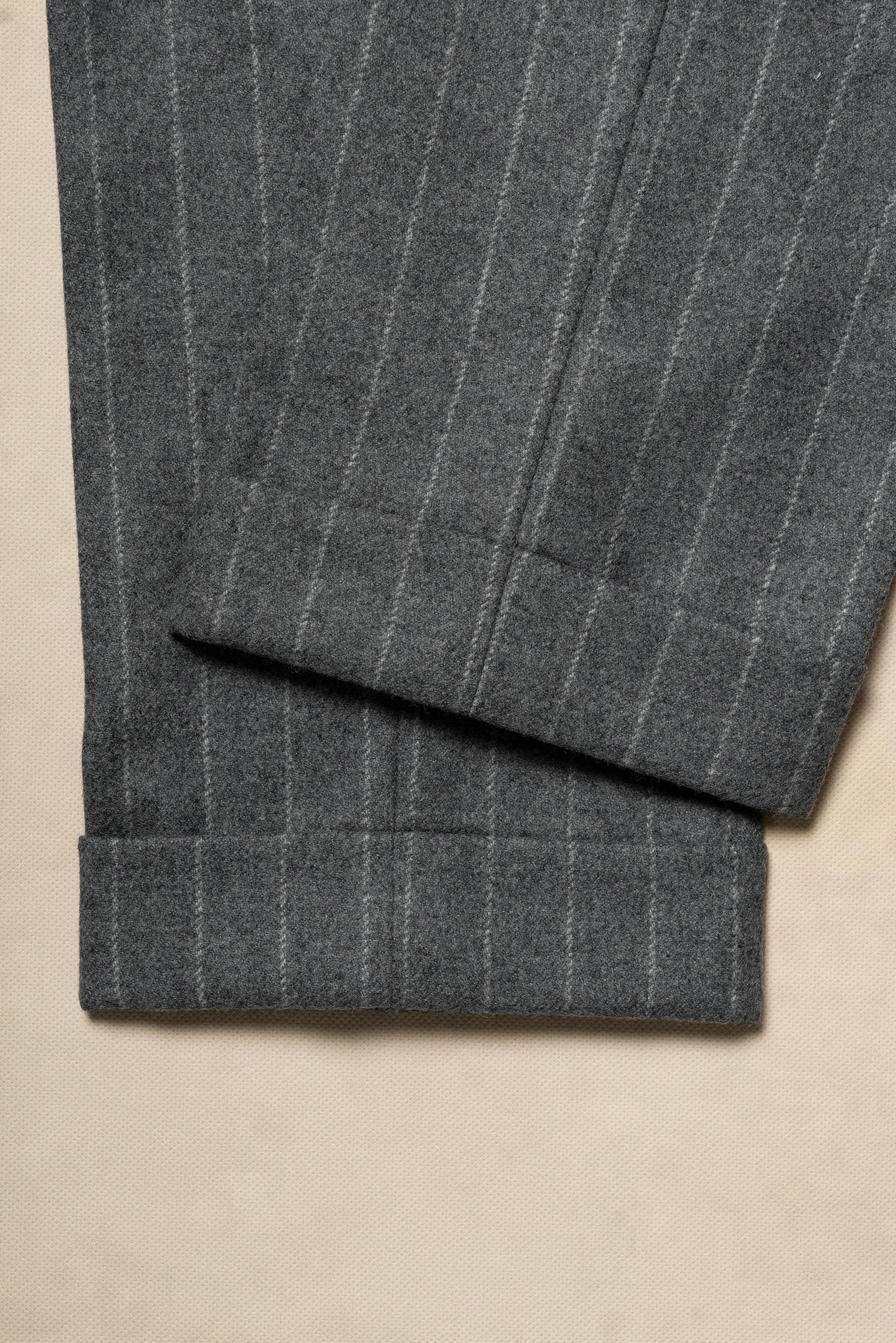 Grey Chalk Stripe Flannel Suit #134