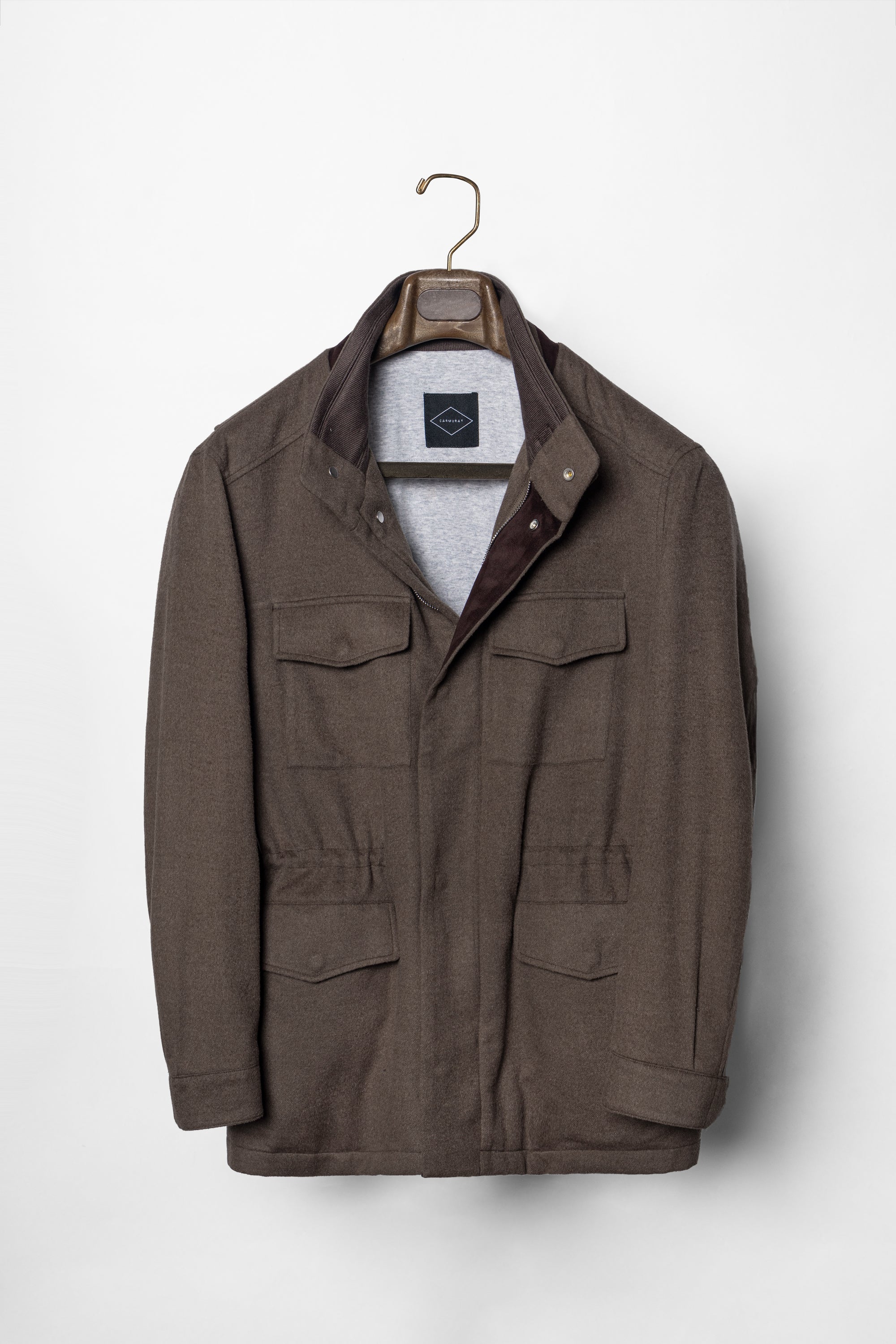 Mocha Silk Camel Hair Wool M65 Jacket #174