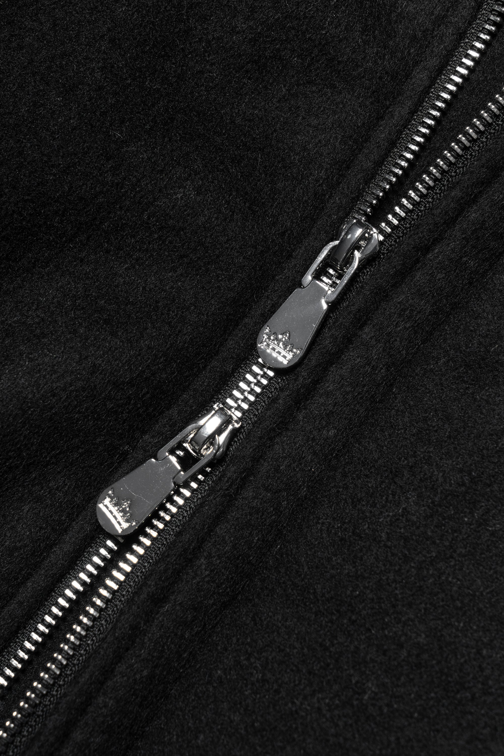 Black Wool Cashmere Down Ski Jacket #165