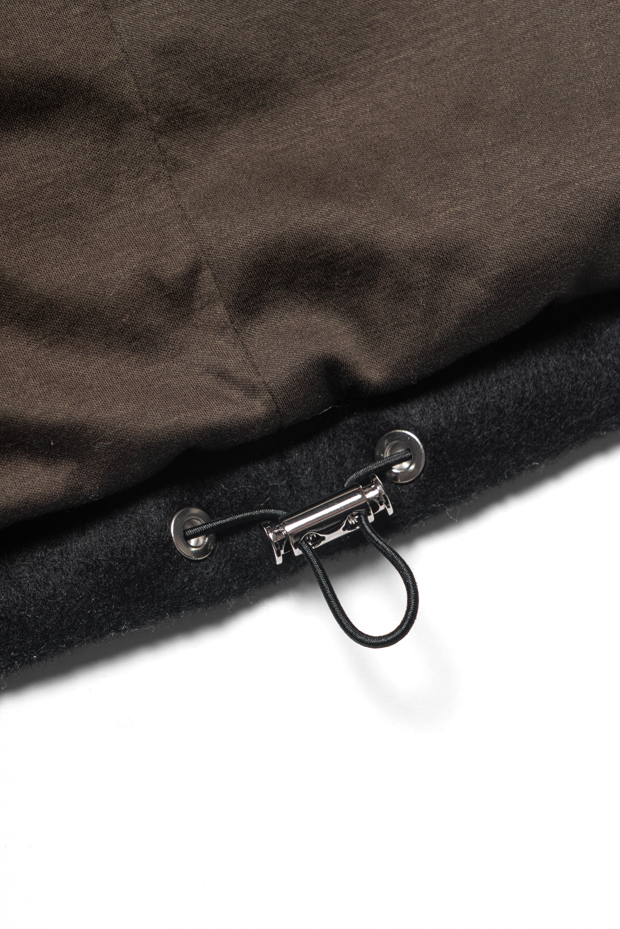 Black Wool Cashmere Down Ski Jacket #165
