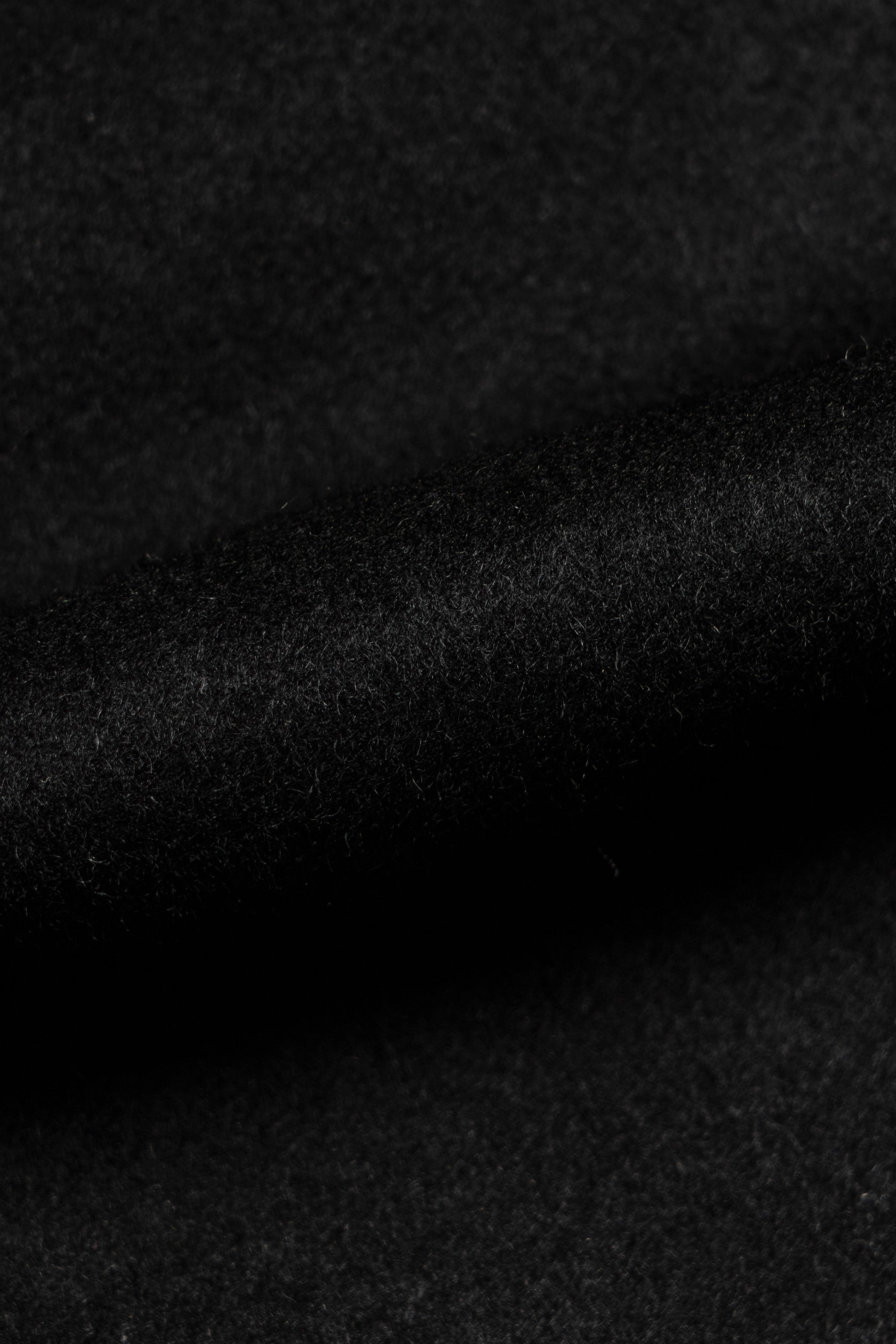 Black Wool Cashmere Down Ski Jacket #165