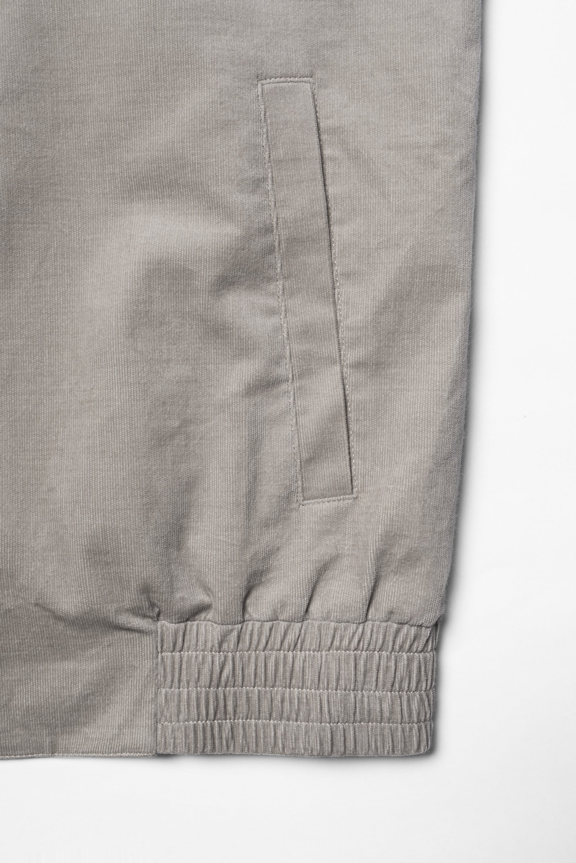 MTO Light Taupe Corduroy Bomber Jacket