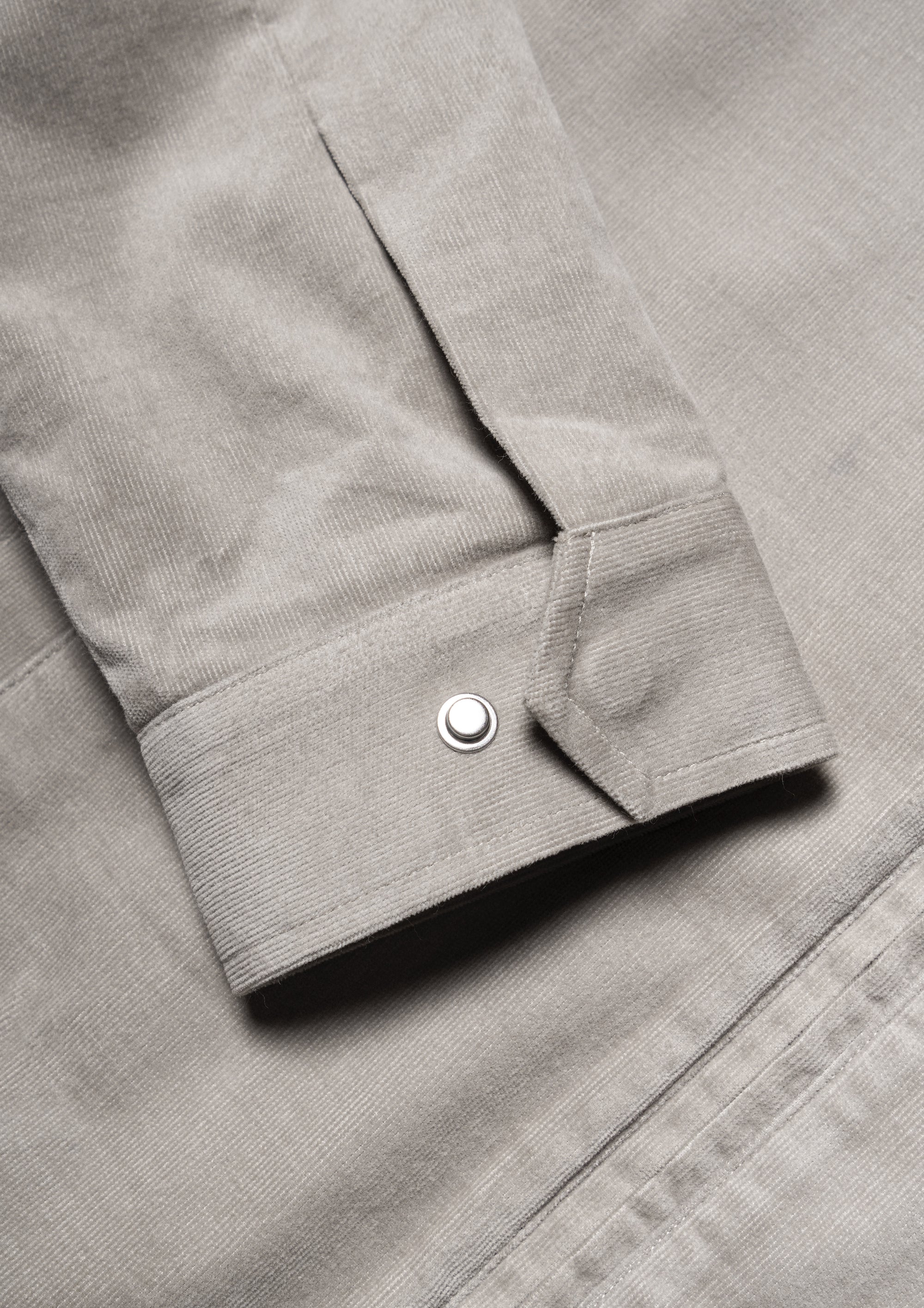 MTO Light Taupe Corduroy Bomber Jacket