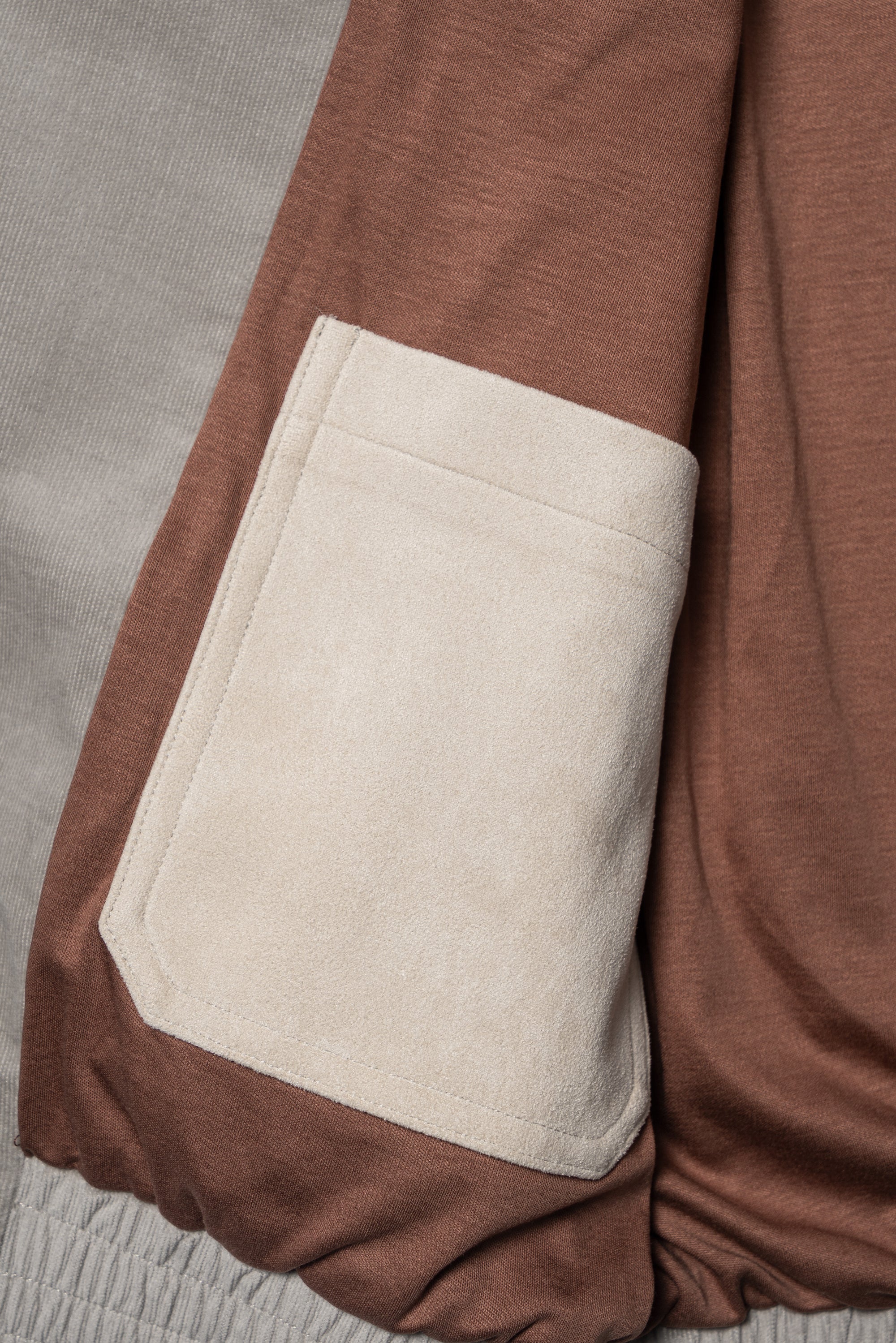 MTO Light Taupe Corduroy Bomber Jacket