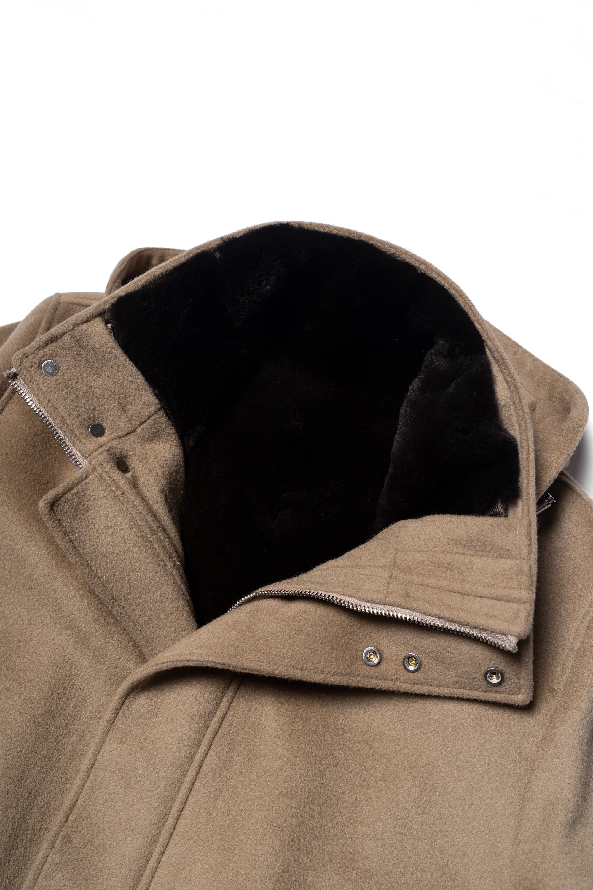 Camel Wool Cashmere Parka #155