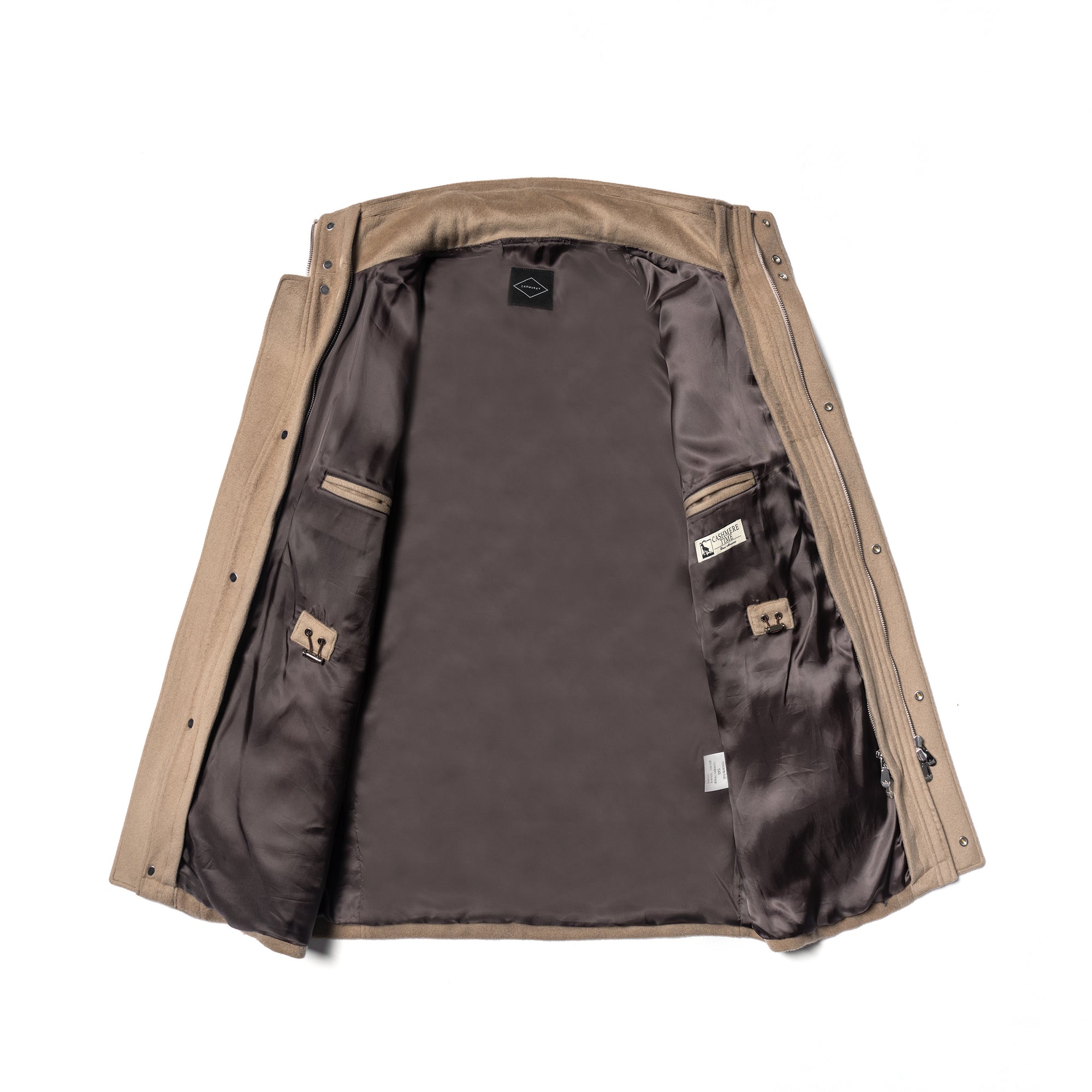 Camel Wool Cashmere Parka #155