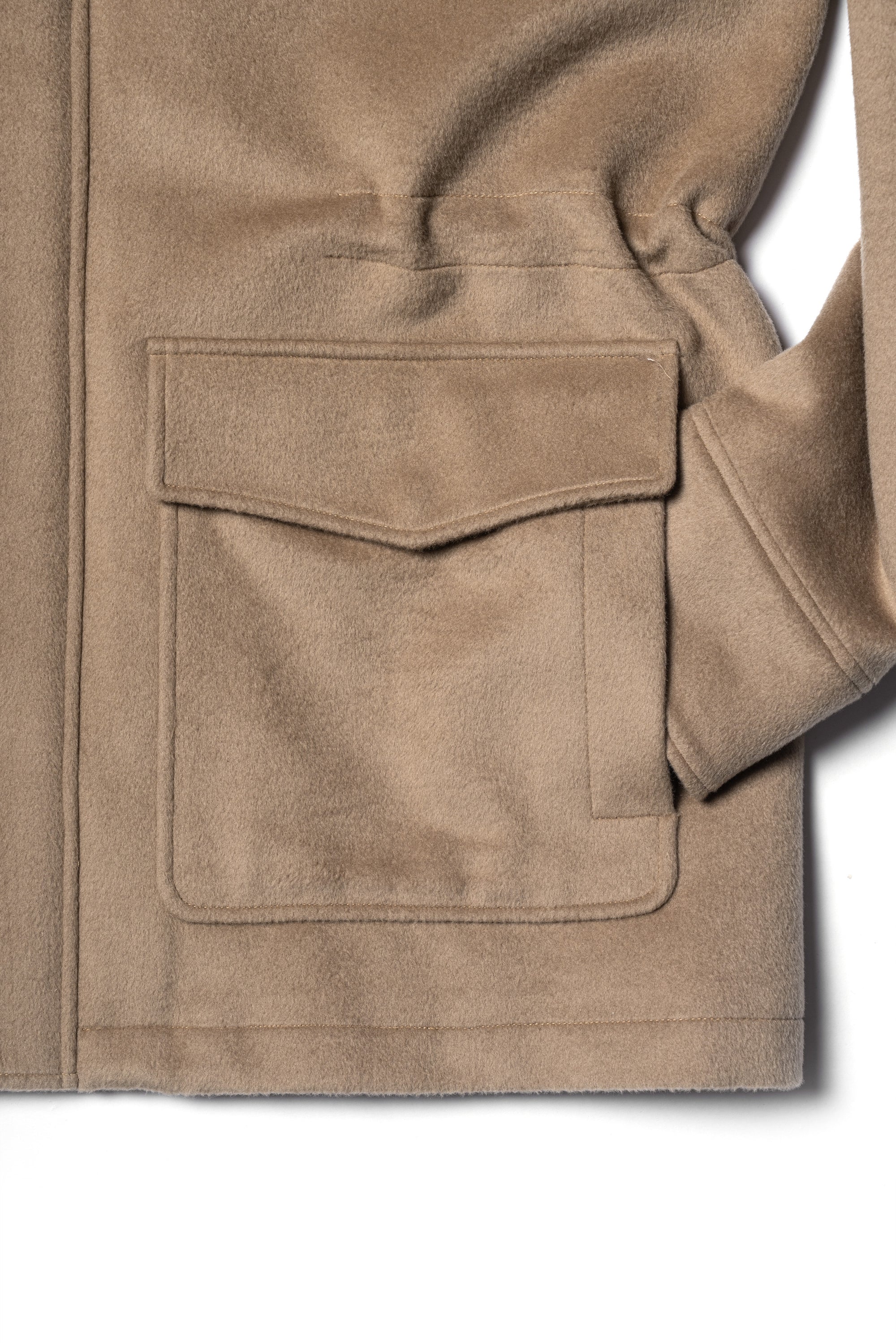 Camel Wool Cashmere Parka #155