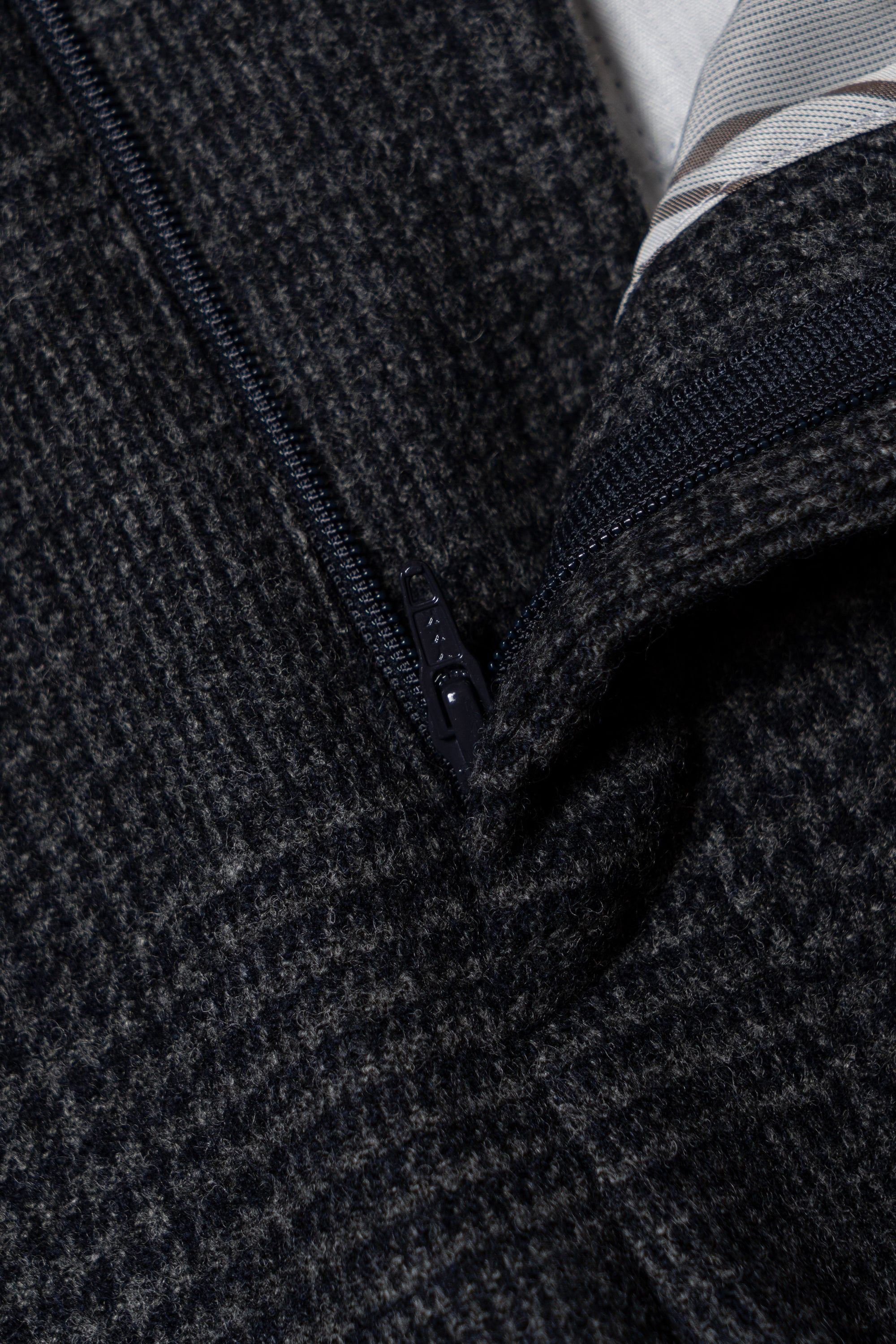 MTO Steel Blue Glen Check Flannel Suit #659