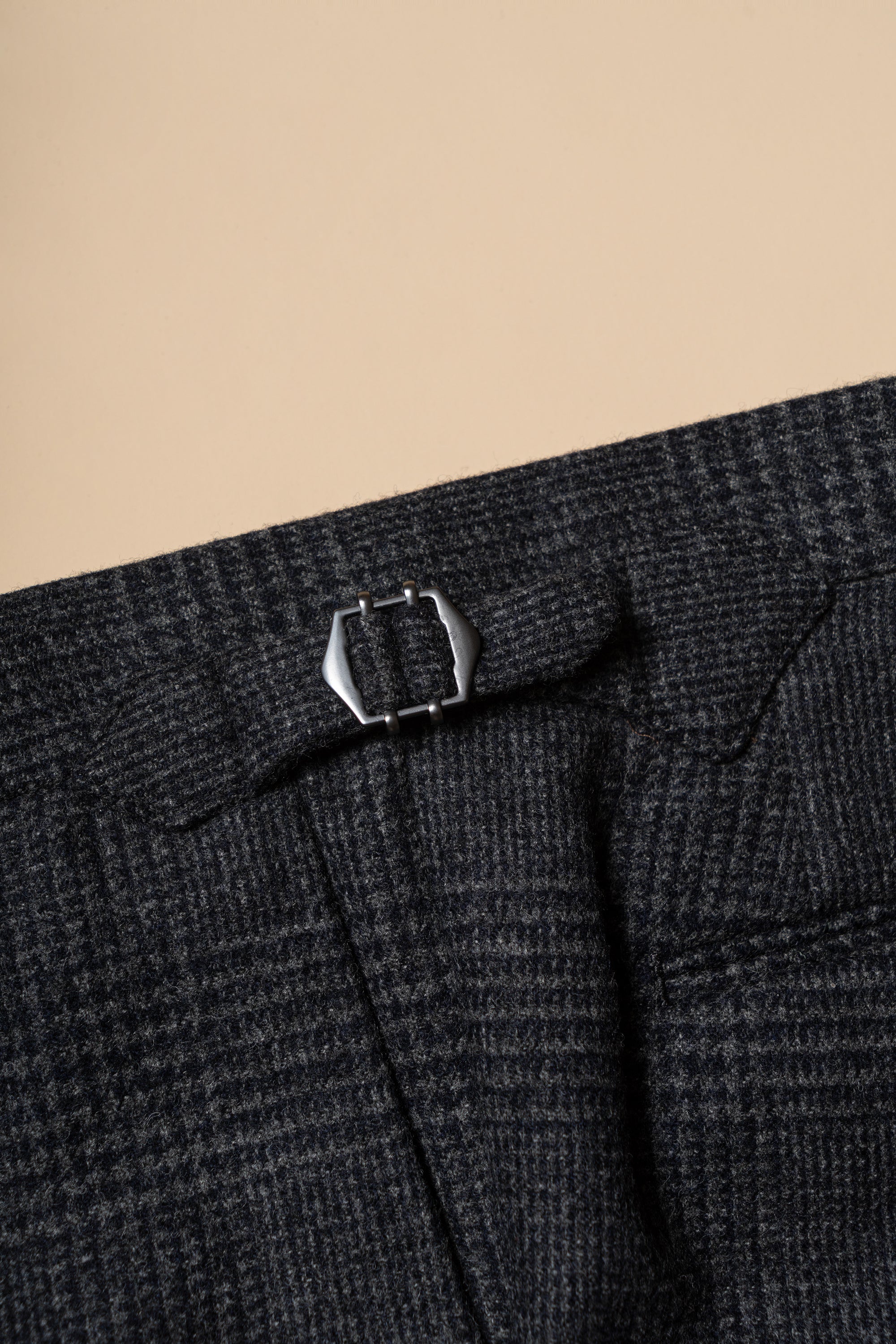 MTO Steel Blue Glen Check Flannel Suit #659