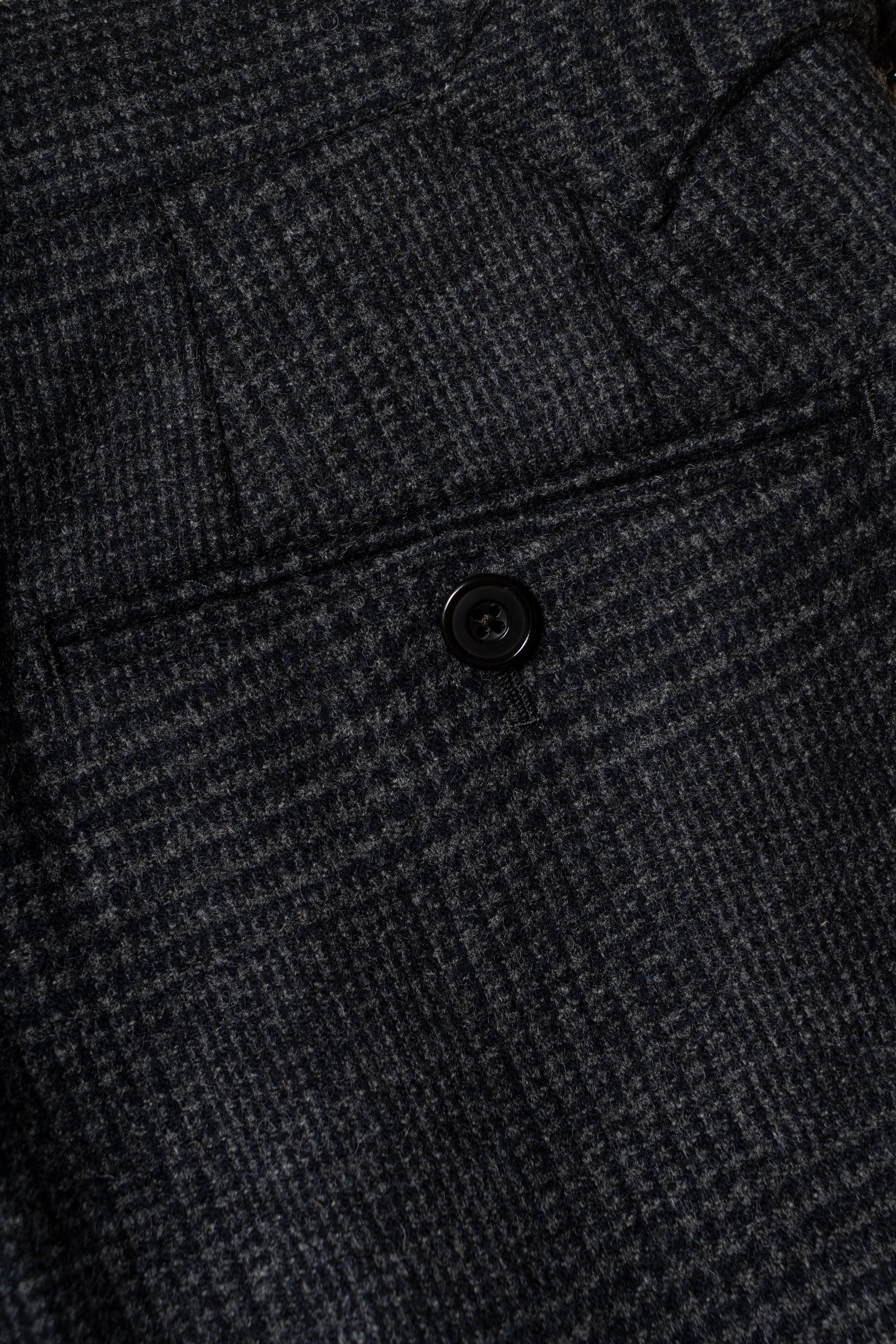 MTO Steel Blue Glen Check Flannel Suit #659