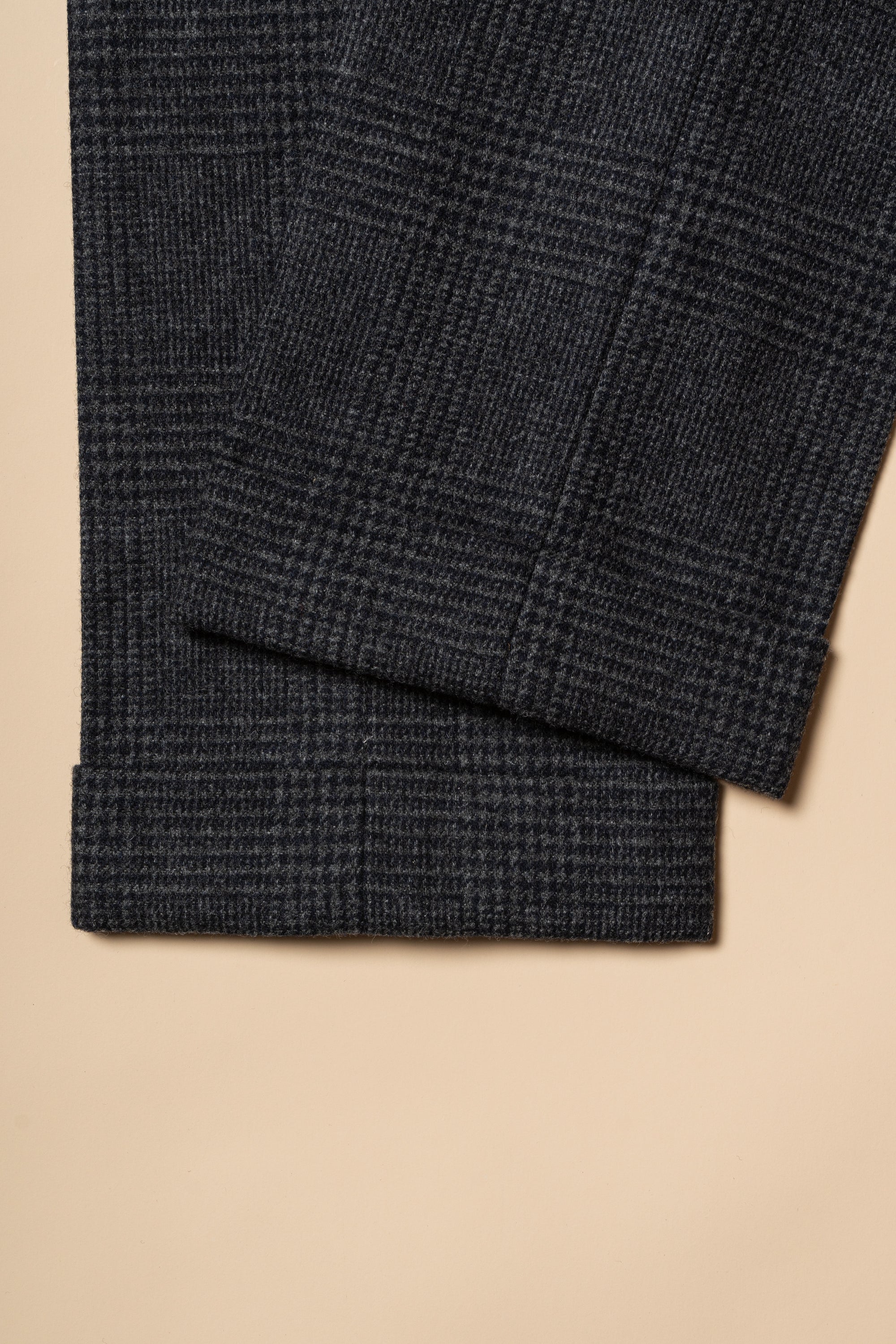 MTO Steel Blue Glen Check Flannel Suit #659