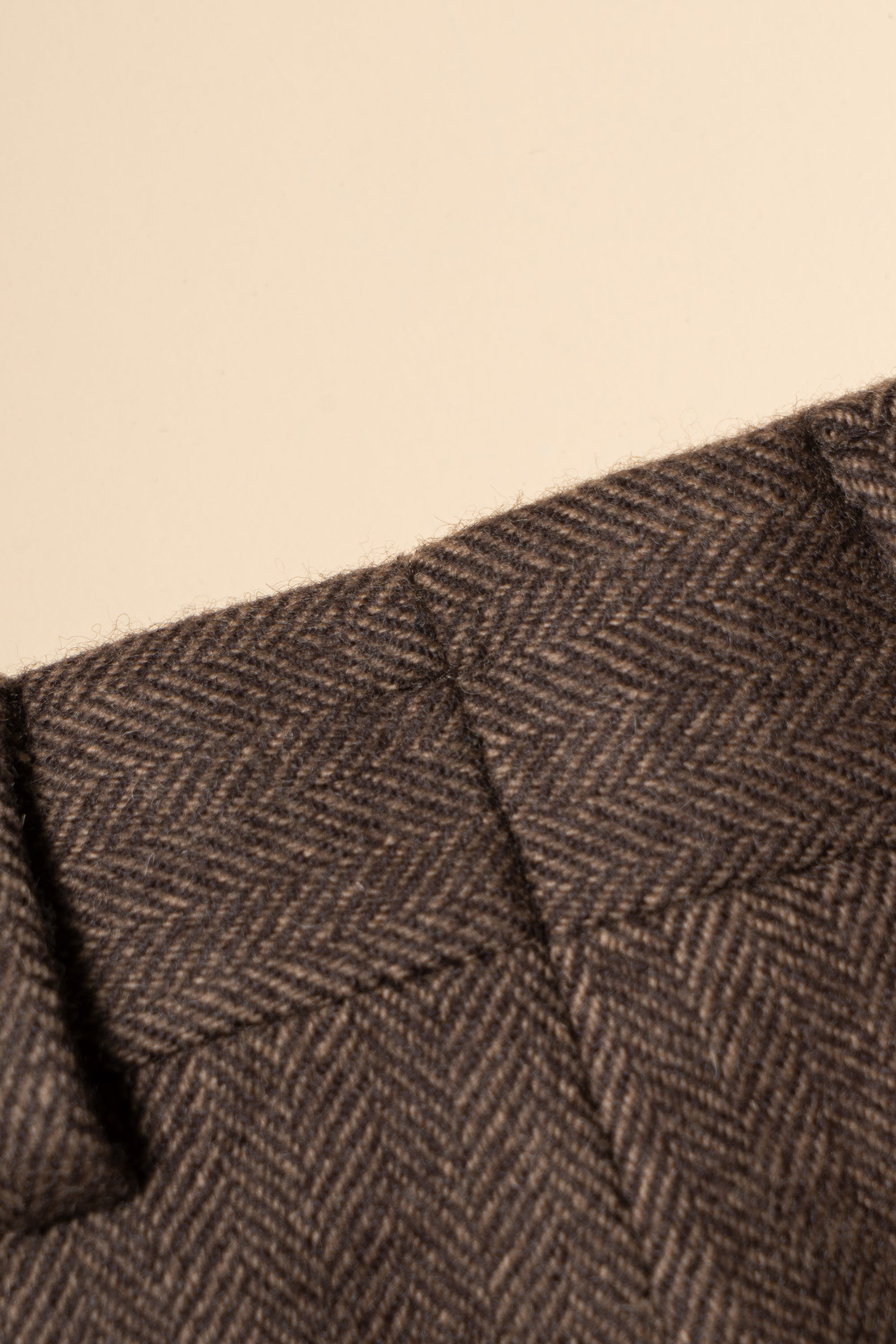MTO Ochre Herringbone Flannel Suit #660