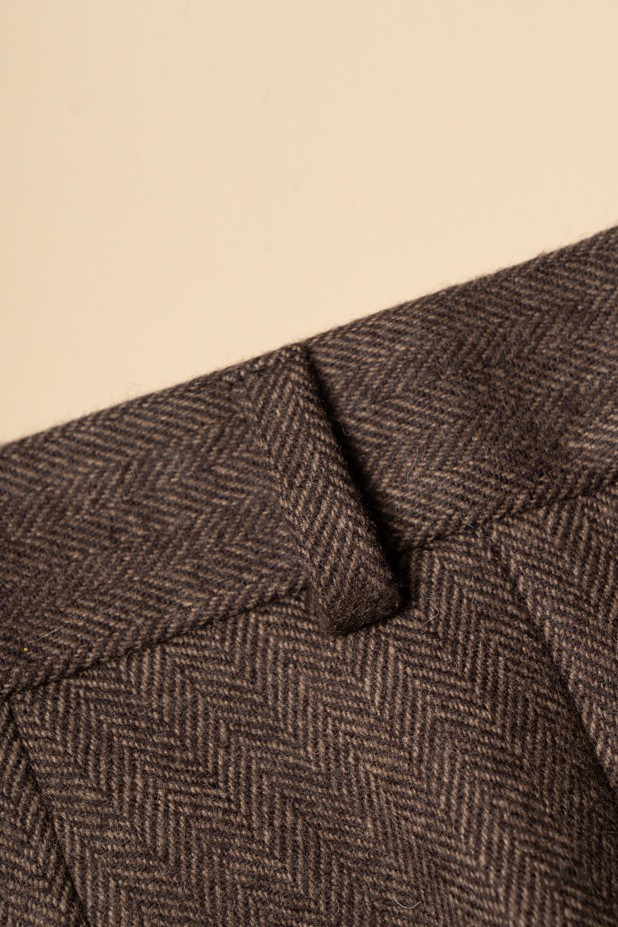 MTO Ochre Herringbone Flannel Suit #660