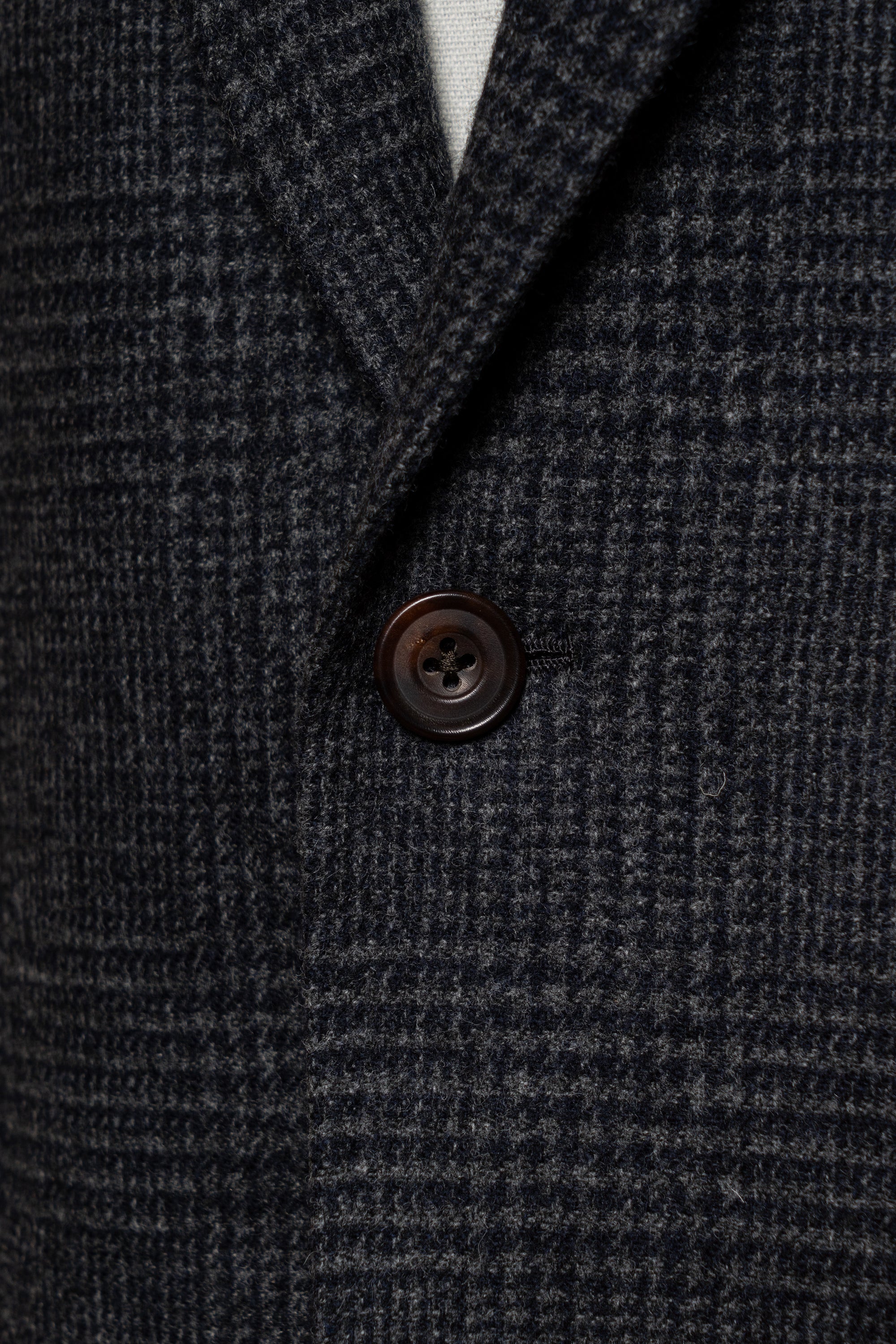 MTO Steel Blue Glen Check Flannel Suit #659