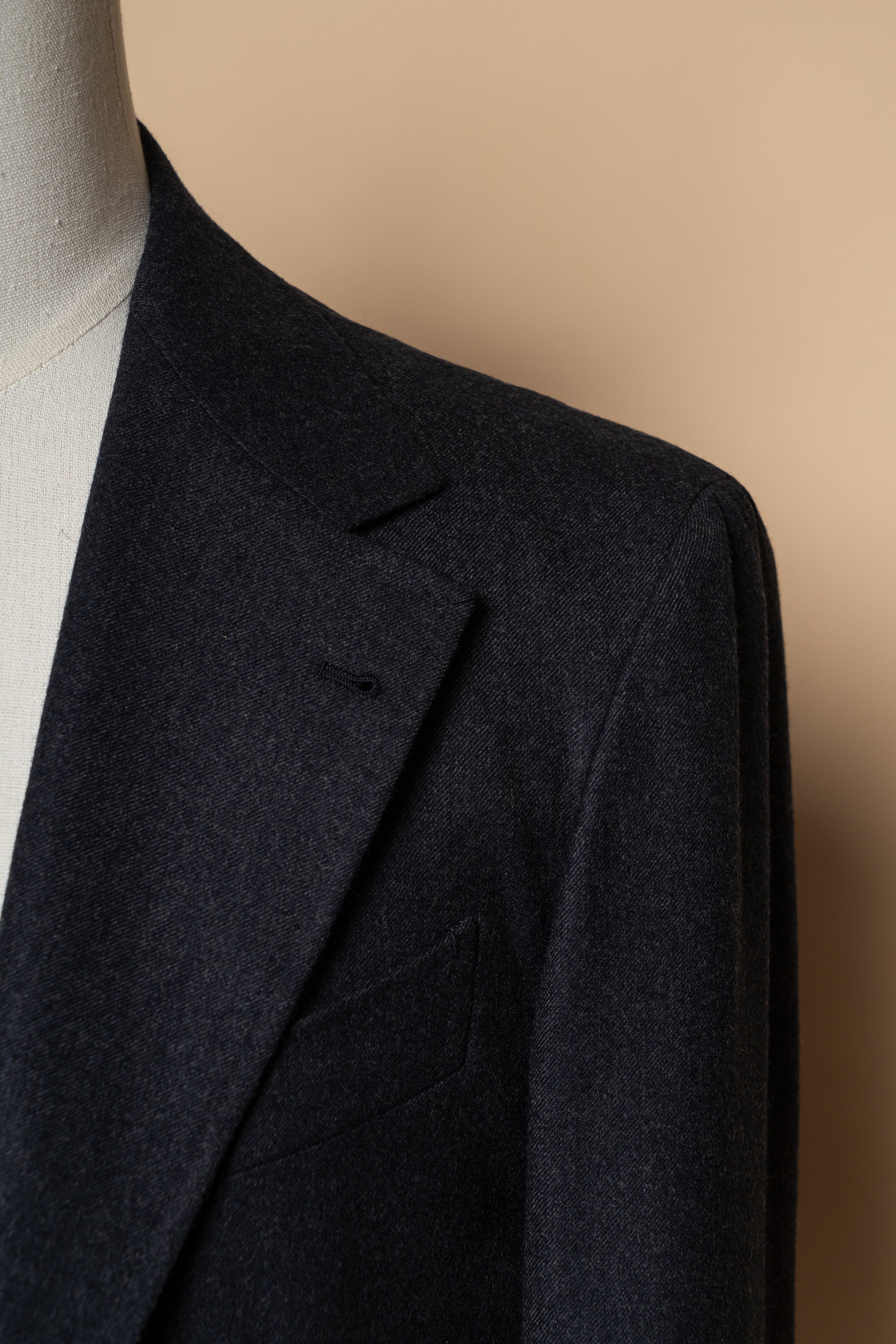 MTO Midnight Twill Worsted Flannel Suit #661