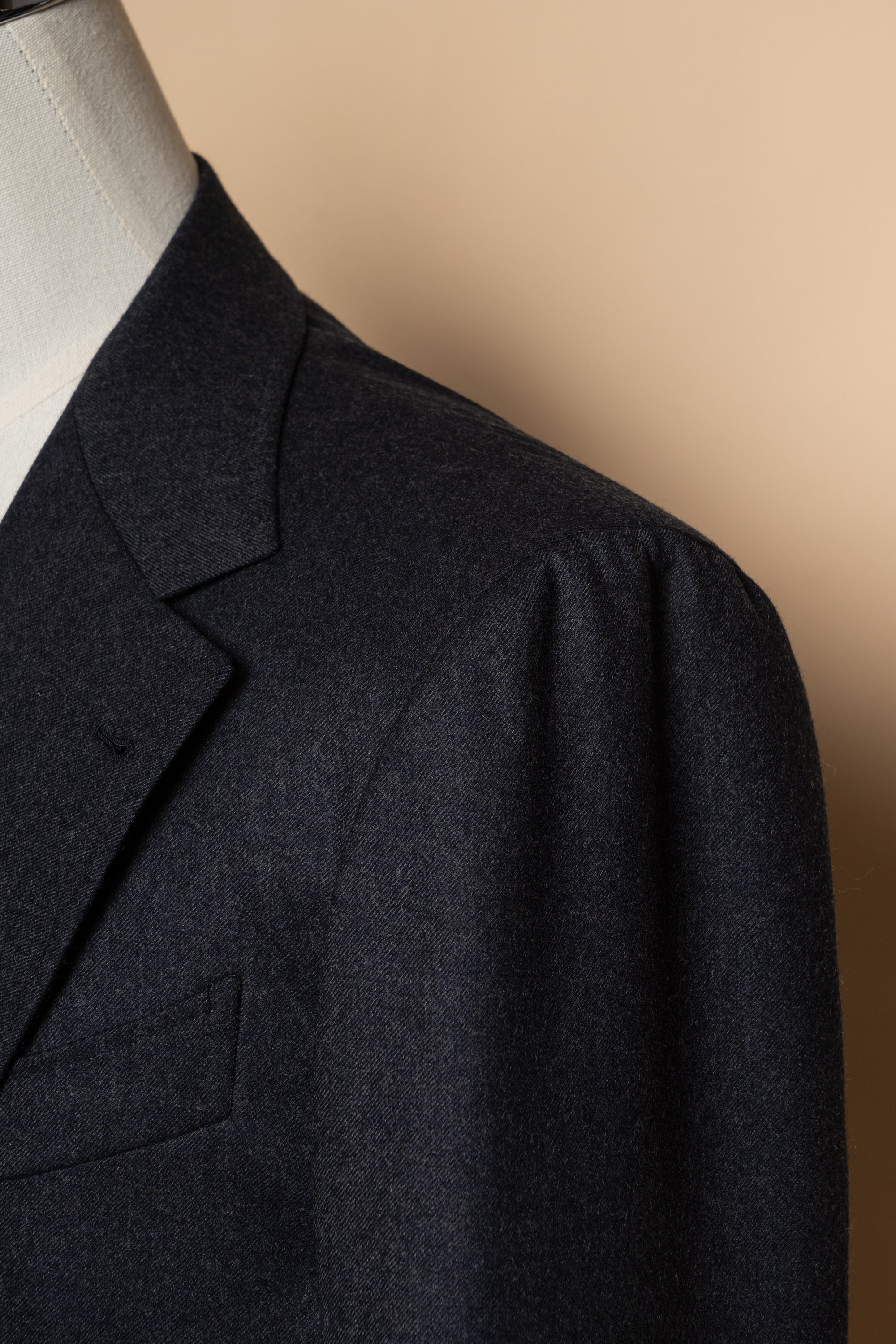MTO Midnight Twill Worsted Flannel Suit #661