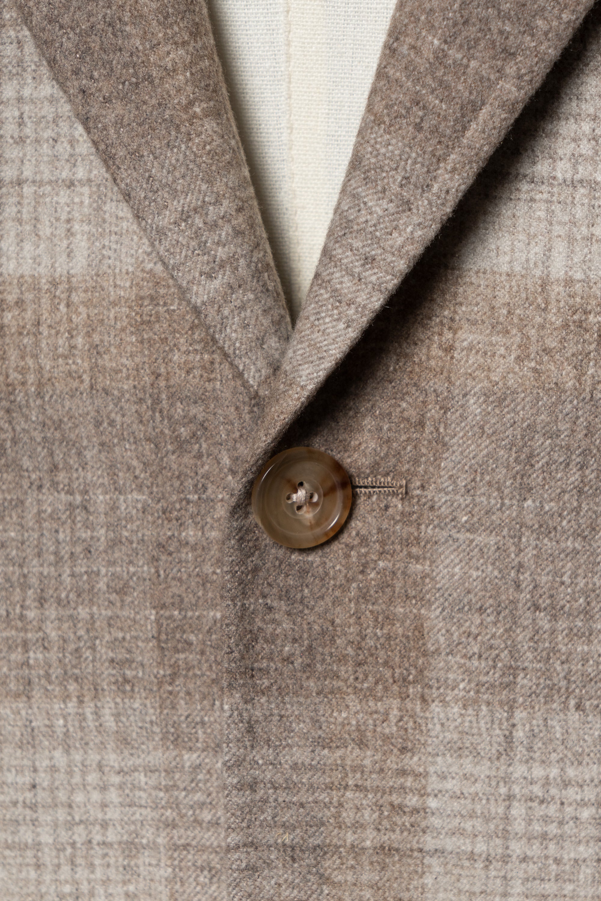 MTO Mocha Plaid Silk Cashmere Jacket #665