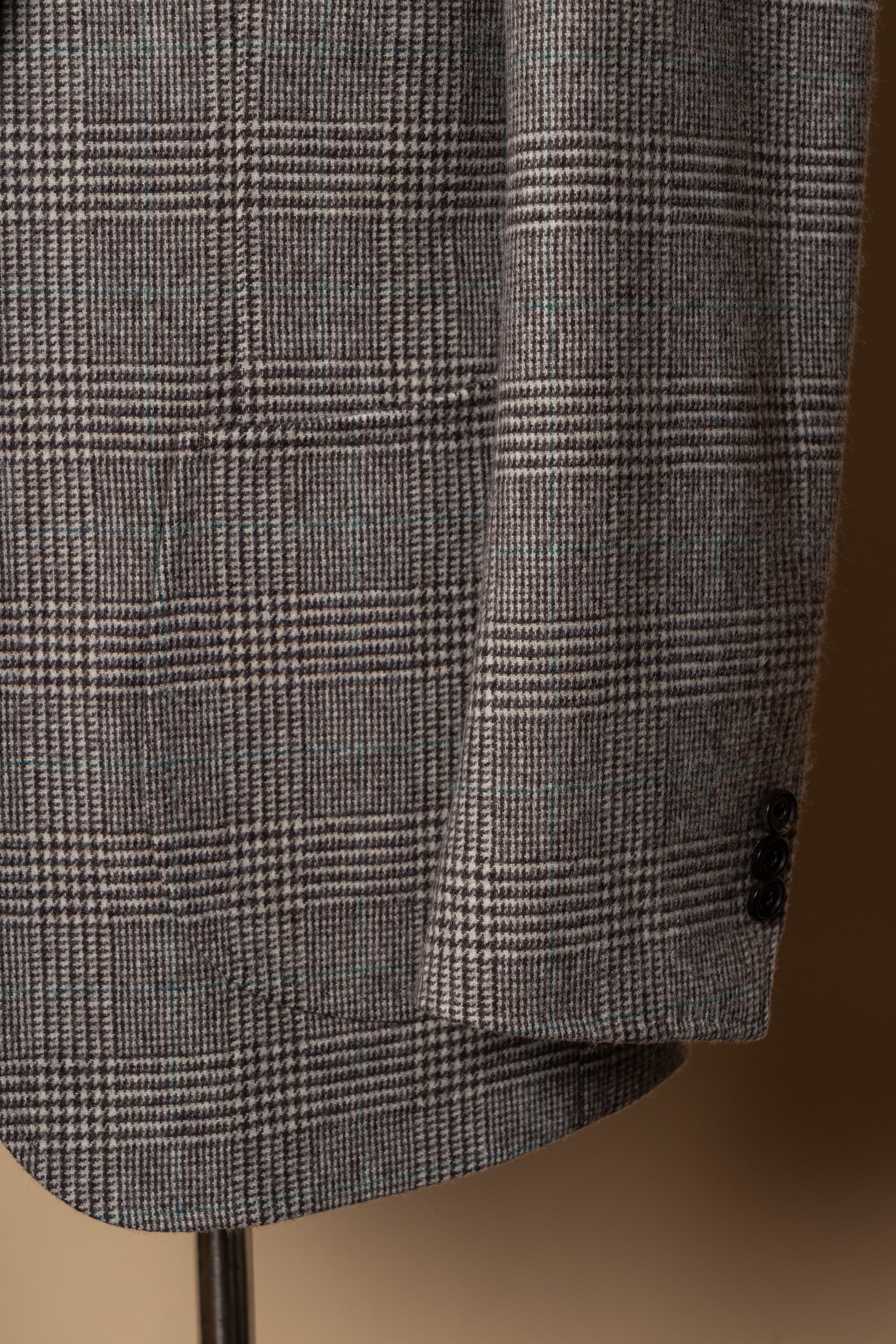 MTO Taupe Glen Check Flannel Jacket #658