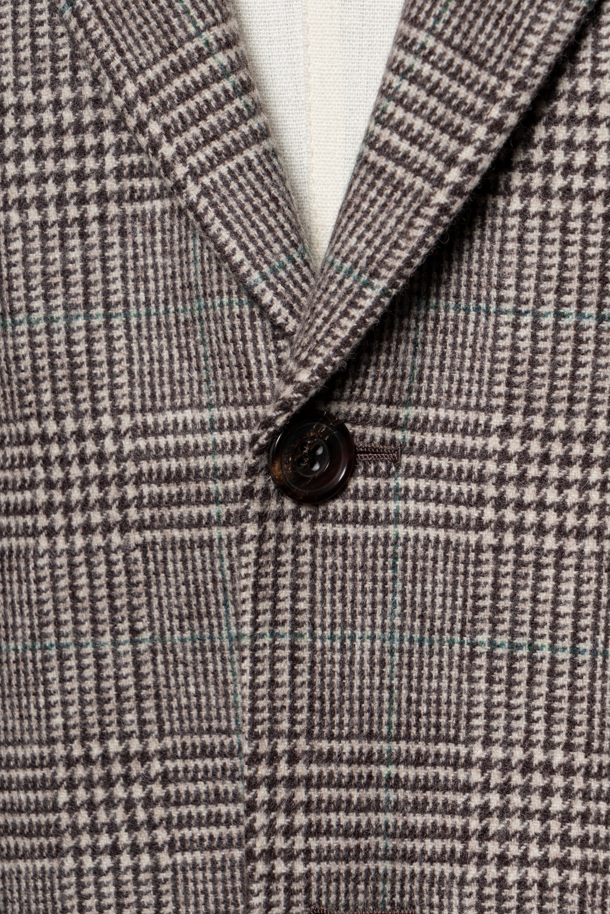 MTO Taupe Glen Check Flannel Jacket #658