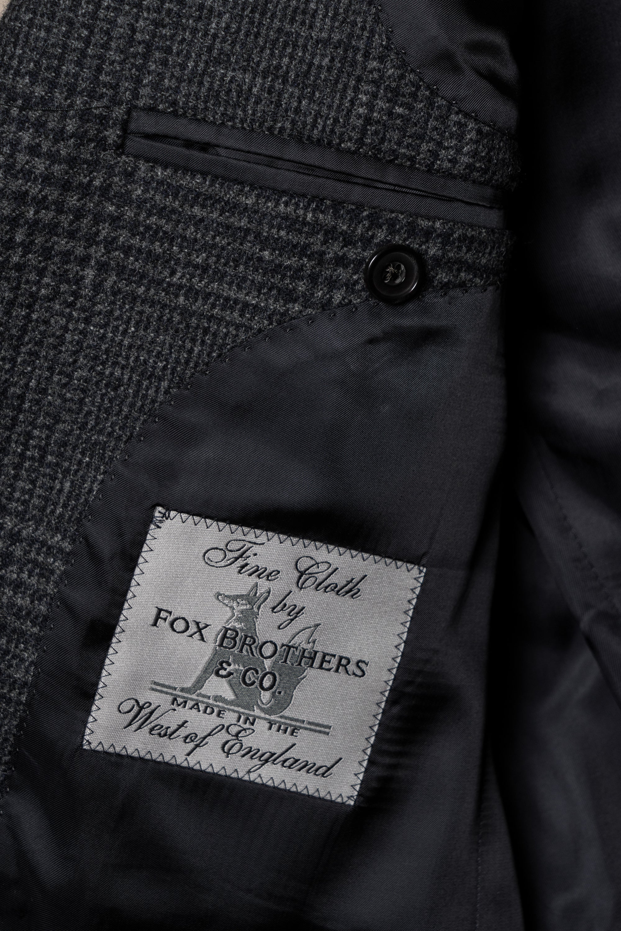 MTO Steel Blue Glen Check Flannel Suit #659