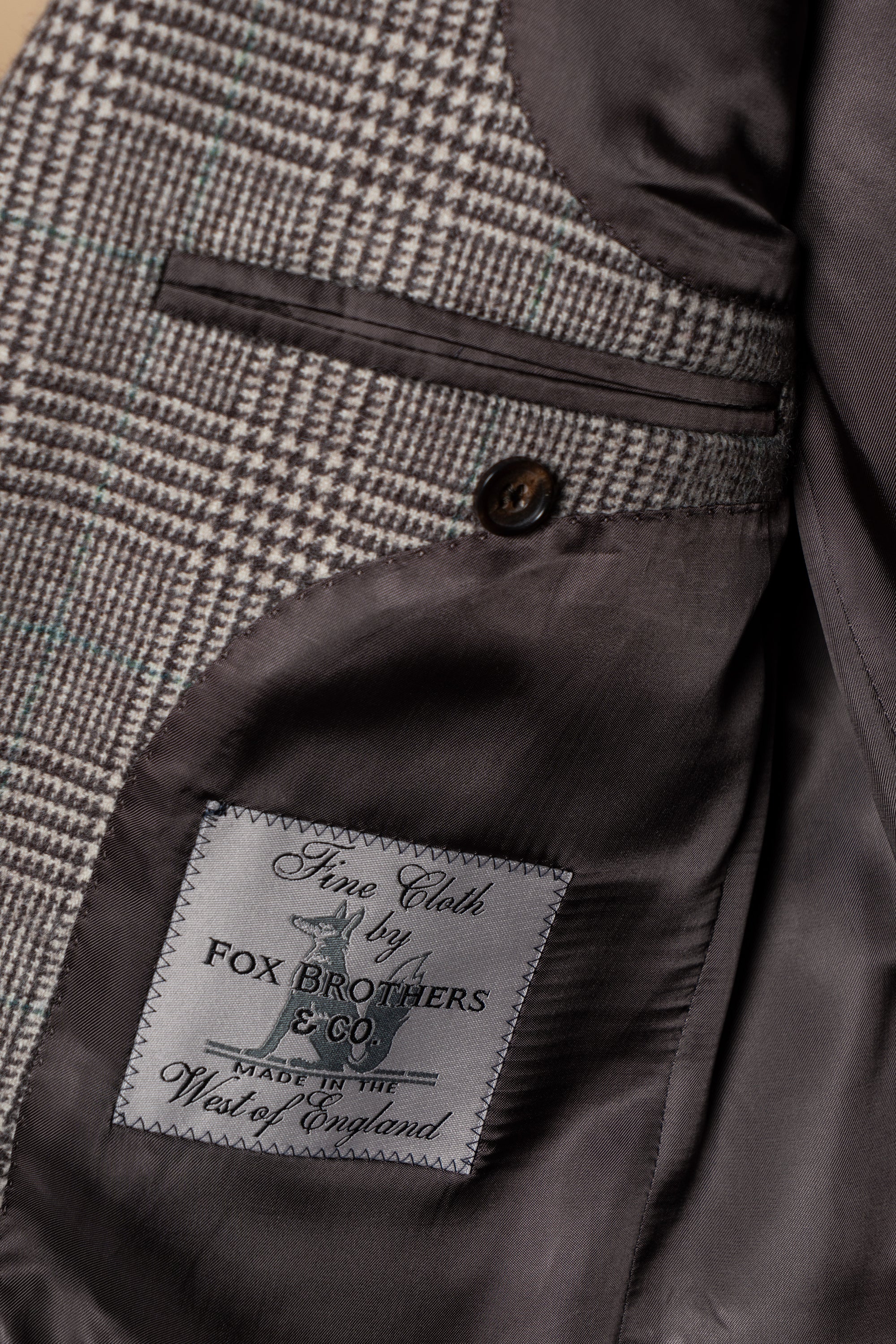 MTO Taupe Glen Check Flannel Jacket #658