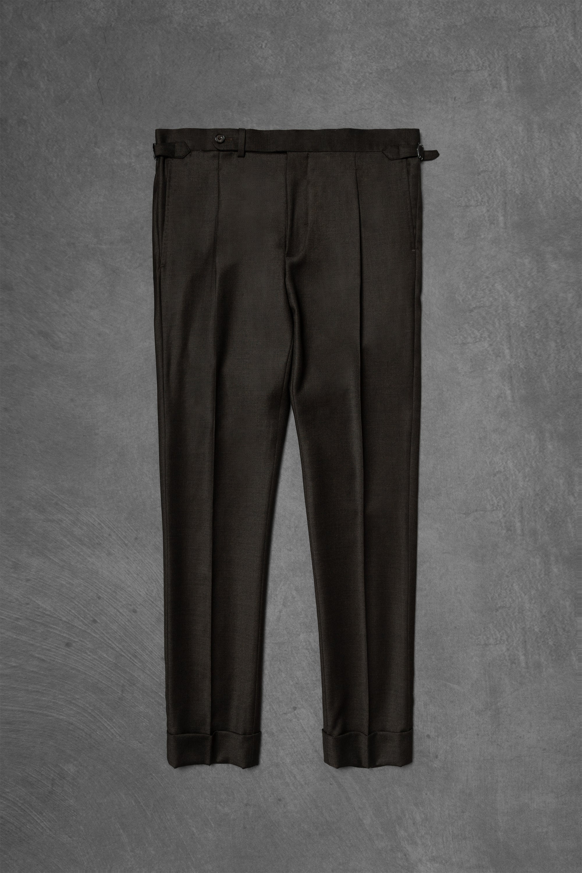 Dark Brown Plain Weave Wool Suit #13