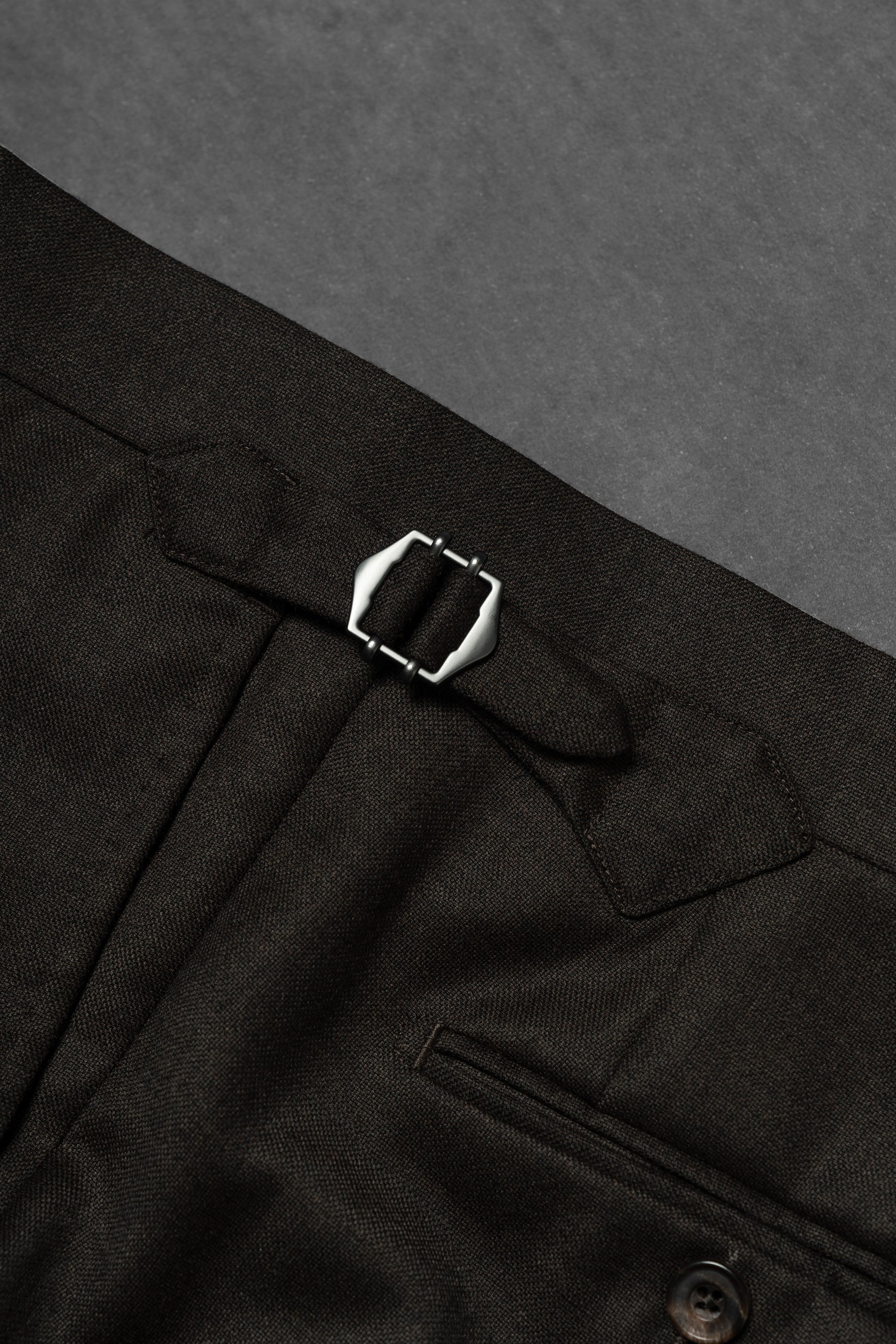 Dark Brown Plain Weave Wool Suit #13