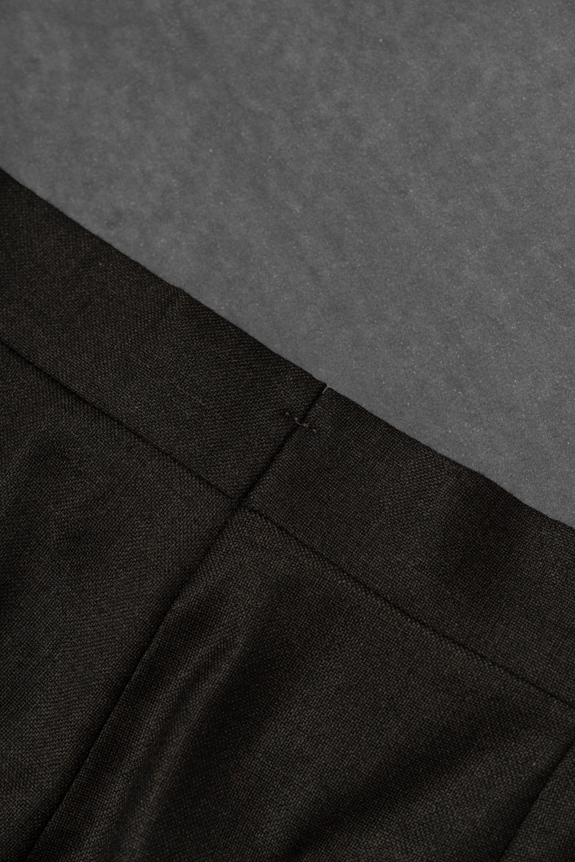 Dark Brown Plain Weave Wool Suit #13