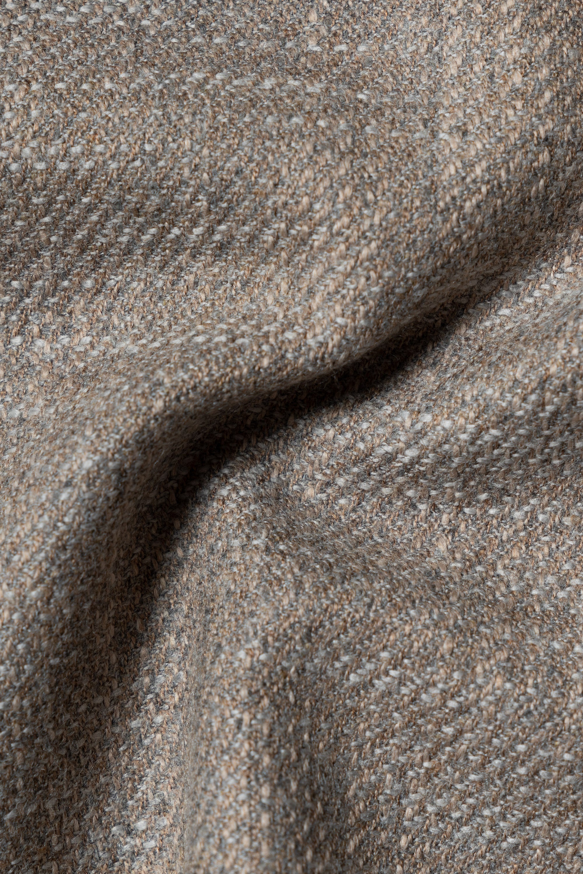 Melange Oatmeal Wool Cotton Silk Cashmere Jacket
