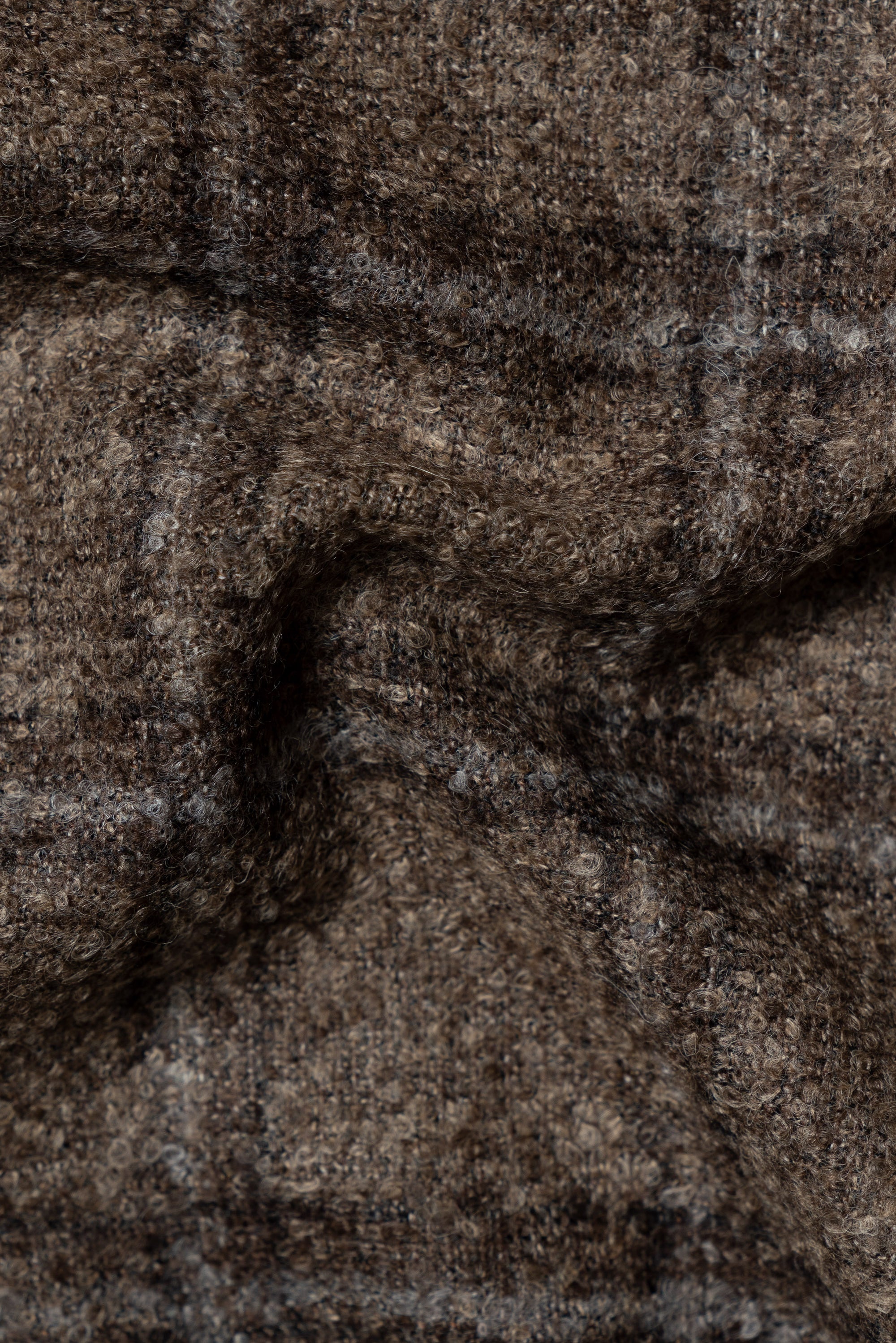 MTO Mocha Windowpane Alpaca Wool Jacket