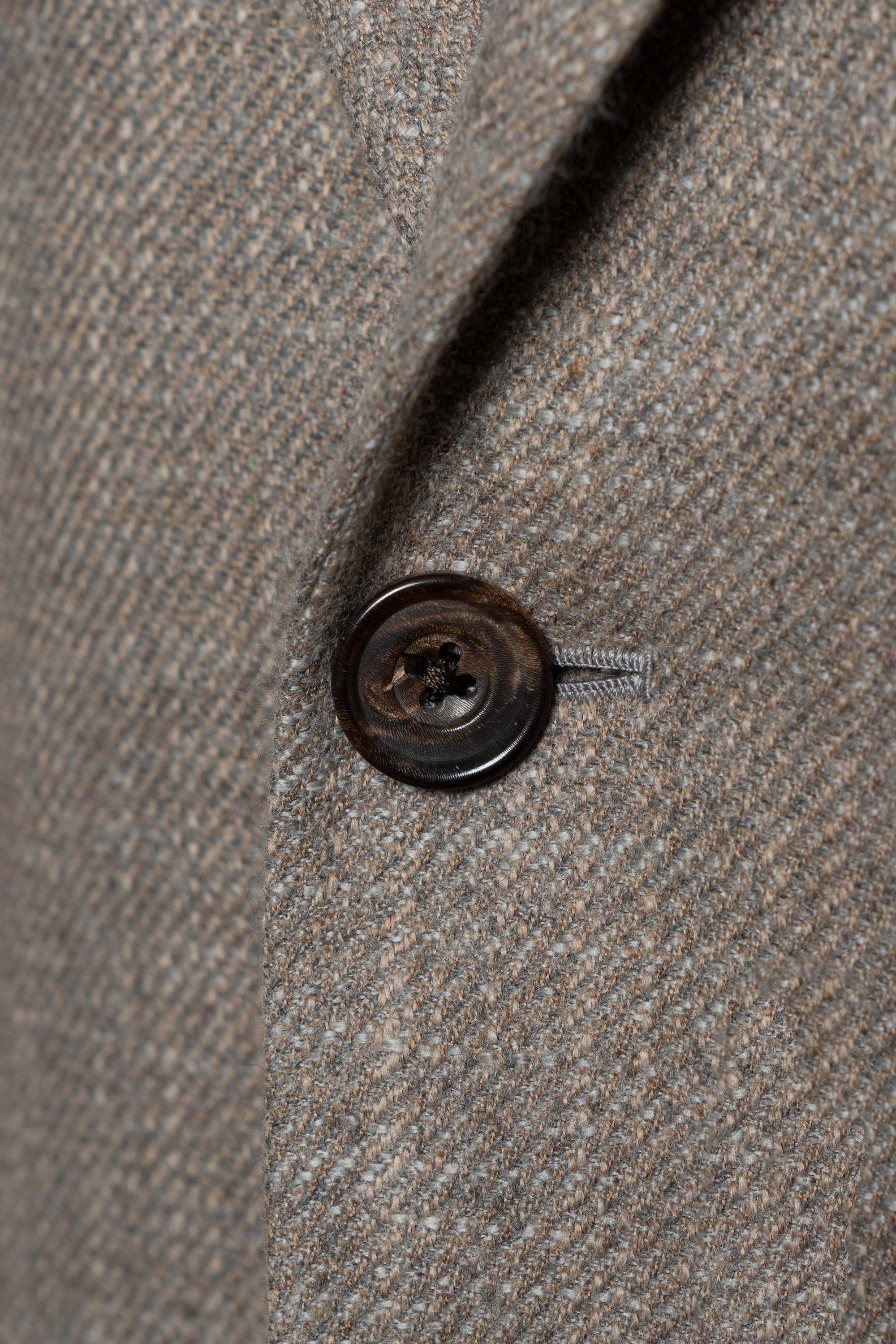 Melange Oatmeal Wool Cotton Silk Cashmere Jacket