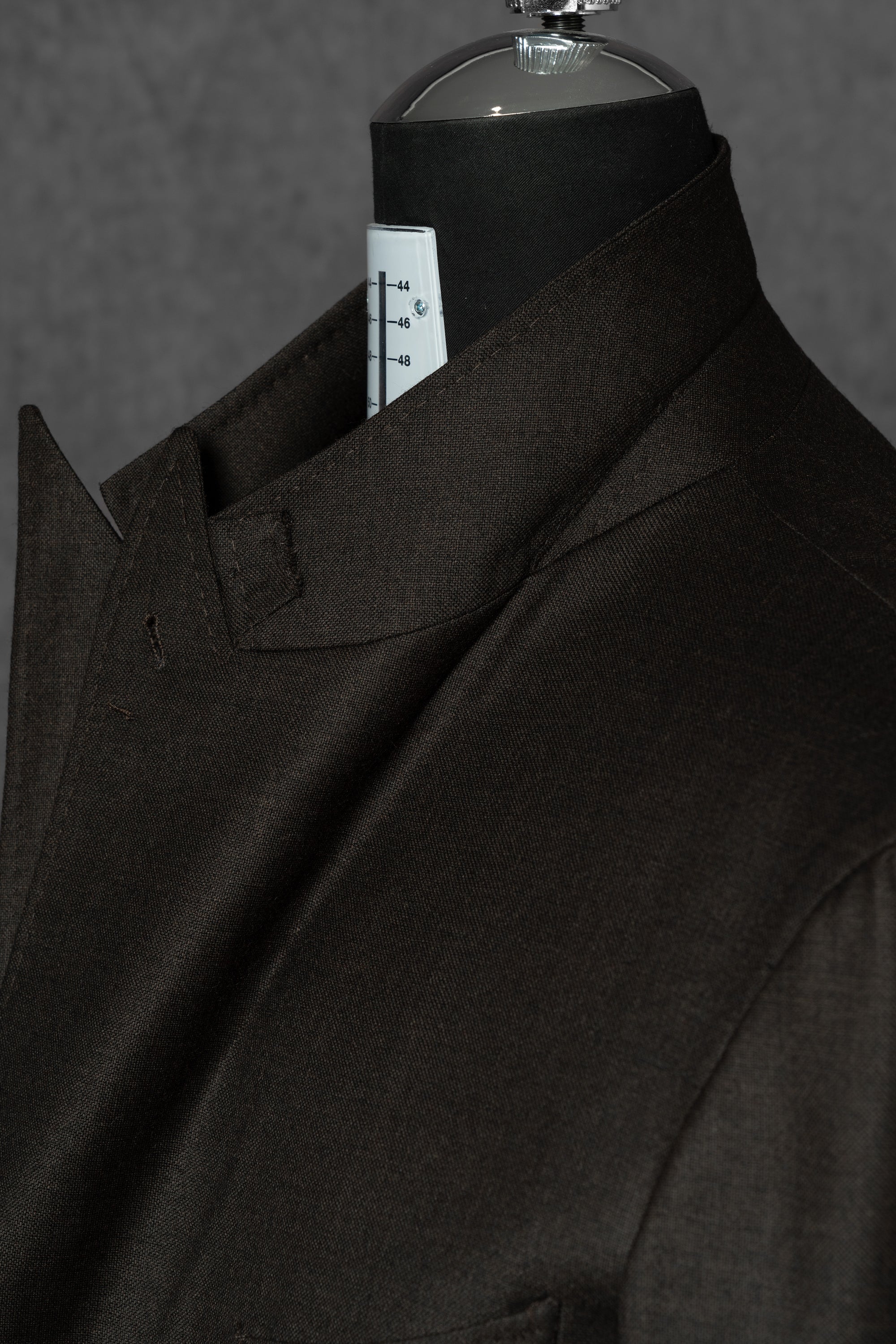 Dark Brown Plain Weave Wool Suit #13